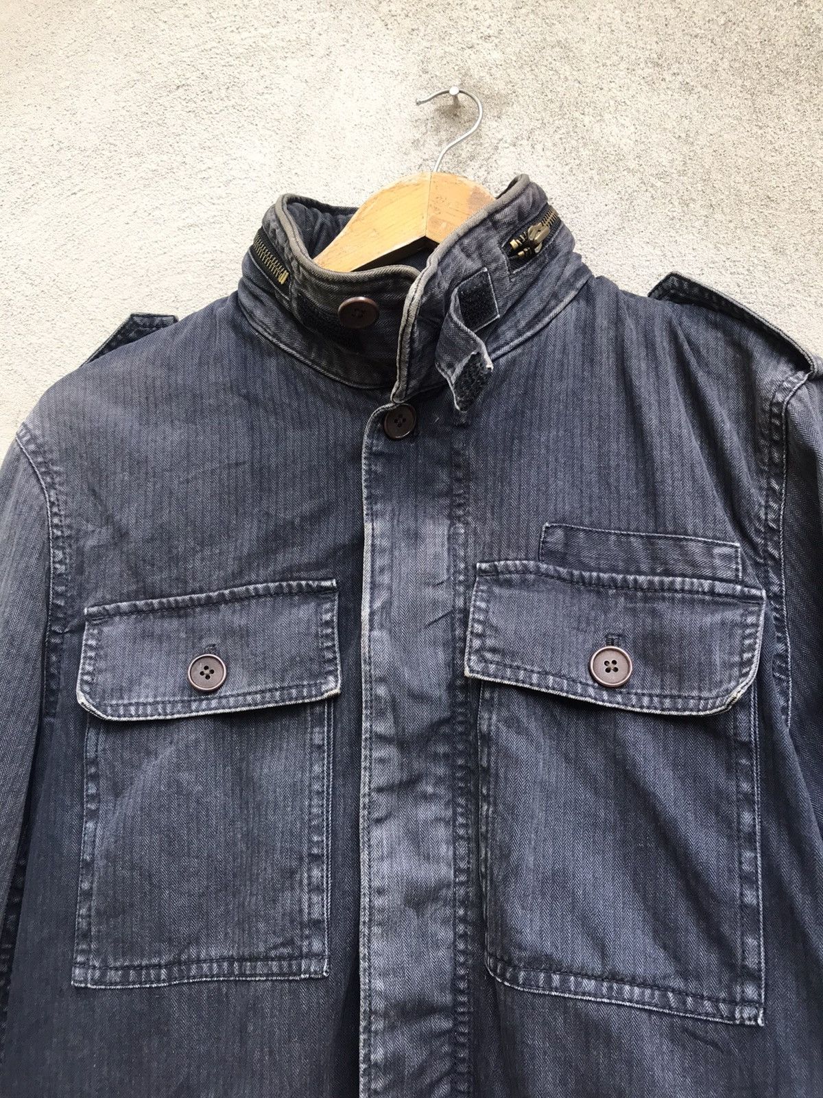 Japanese Brand R. NEWBOLD INDIGO WORKWEAR JACKET Size US L / EU 52-54 / 3 - 7 Thumbnail