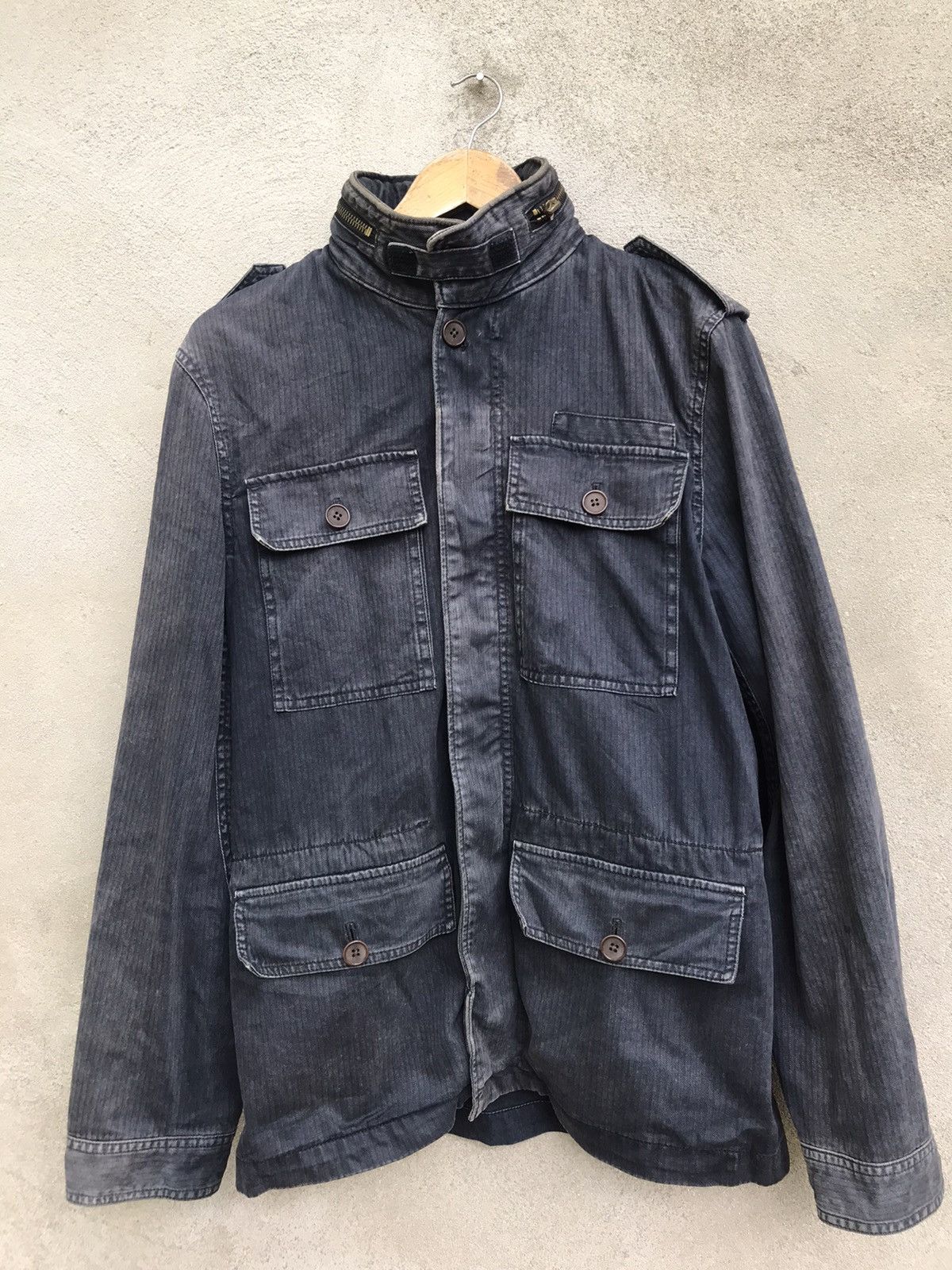 Japanese Brand R. NEWBOLD INDIGO WORKWEAR JACKET Size US L / EU 52-54 / 3 - 5 Thumbnail