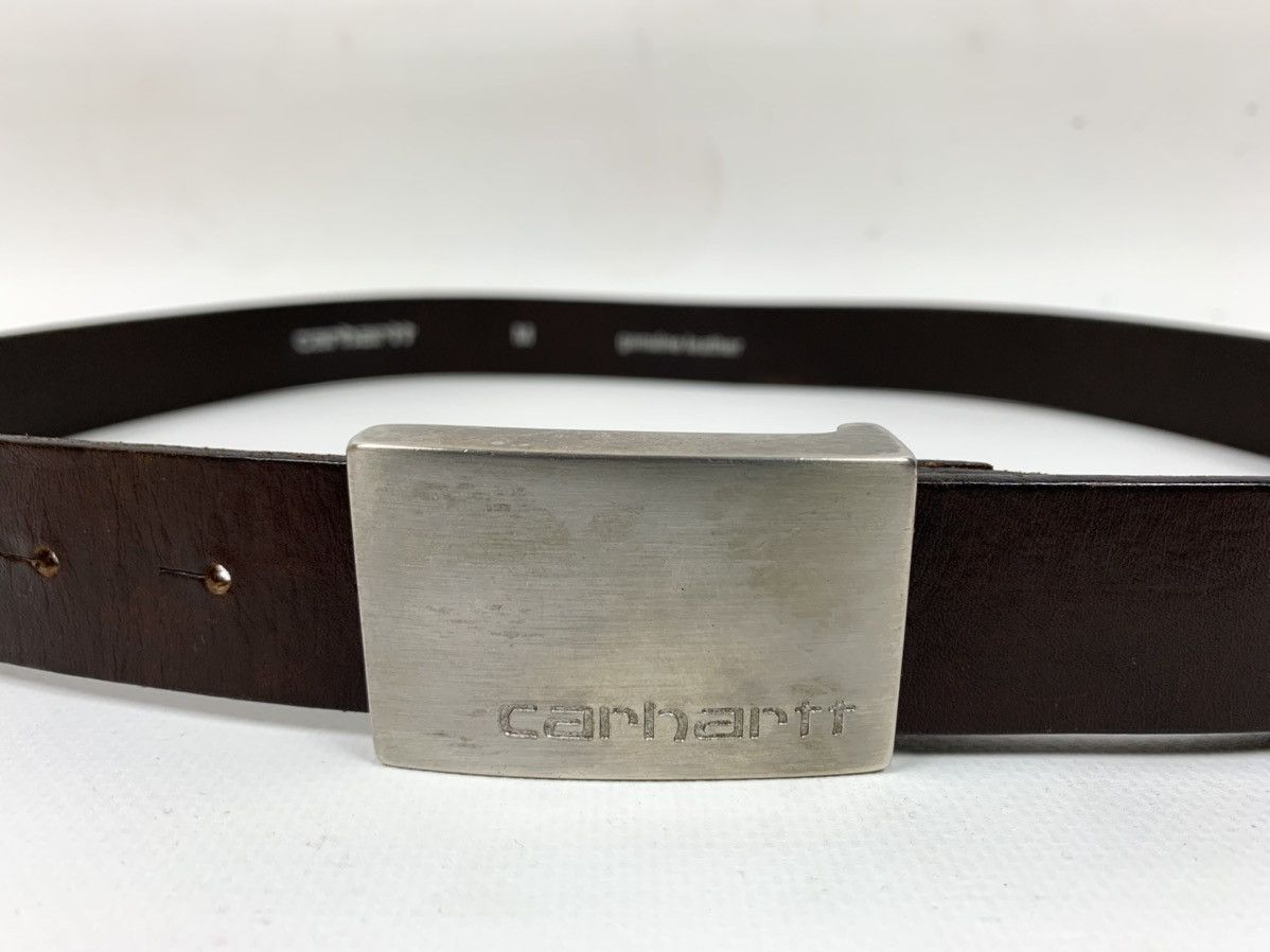 Carhartt Vintage Carhartt Genuine Leather Brown Belt Size ONE SIZE - 4 Thumbnail