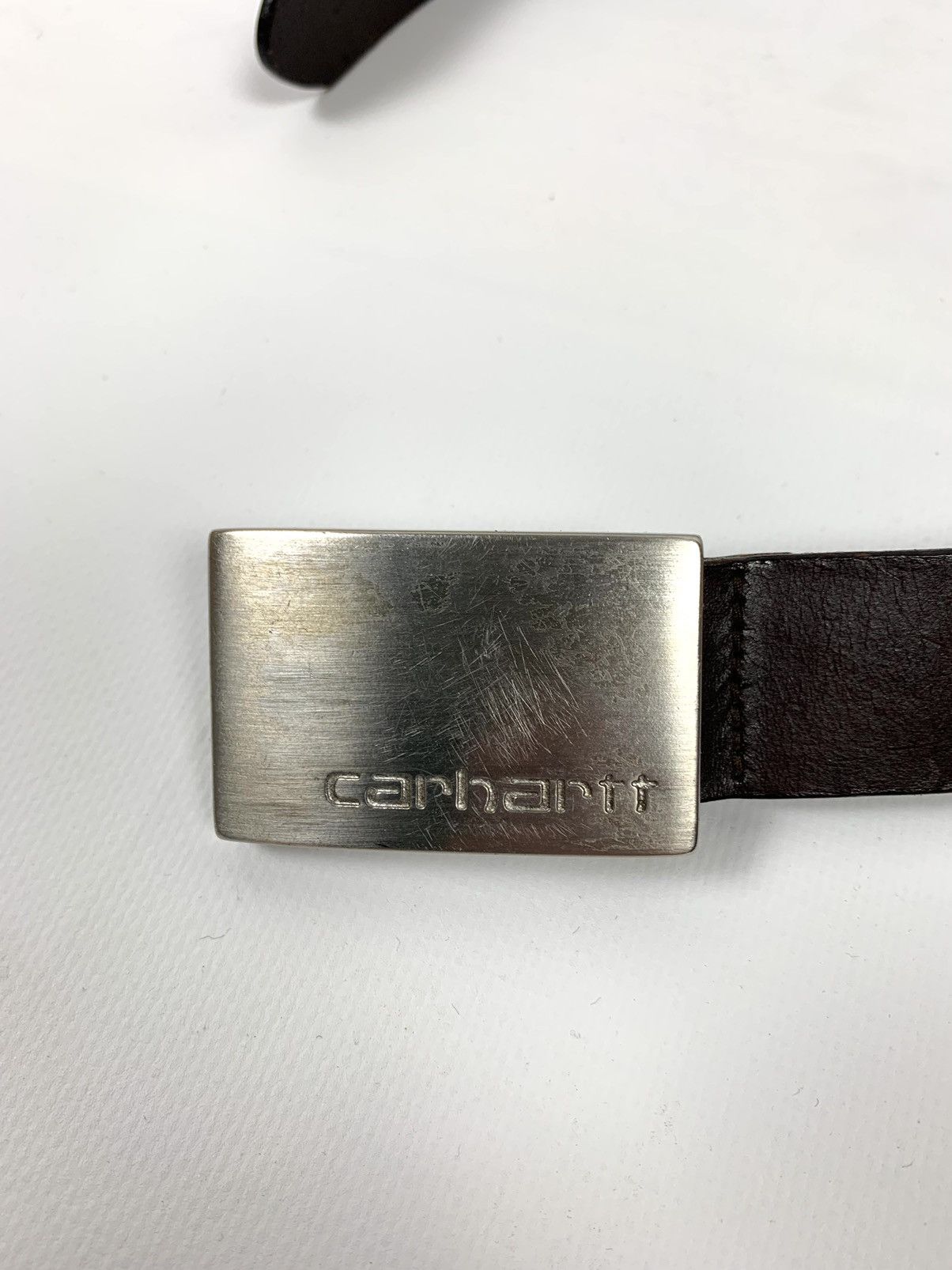 Carhartt Vintage Carhartt Genuine Leather Brown Belt Size ONE SIZE - 7 Thumbnail