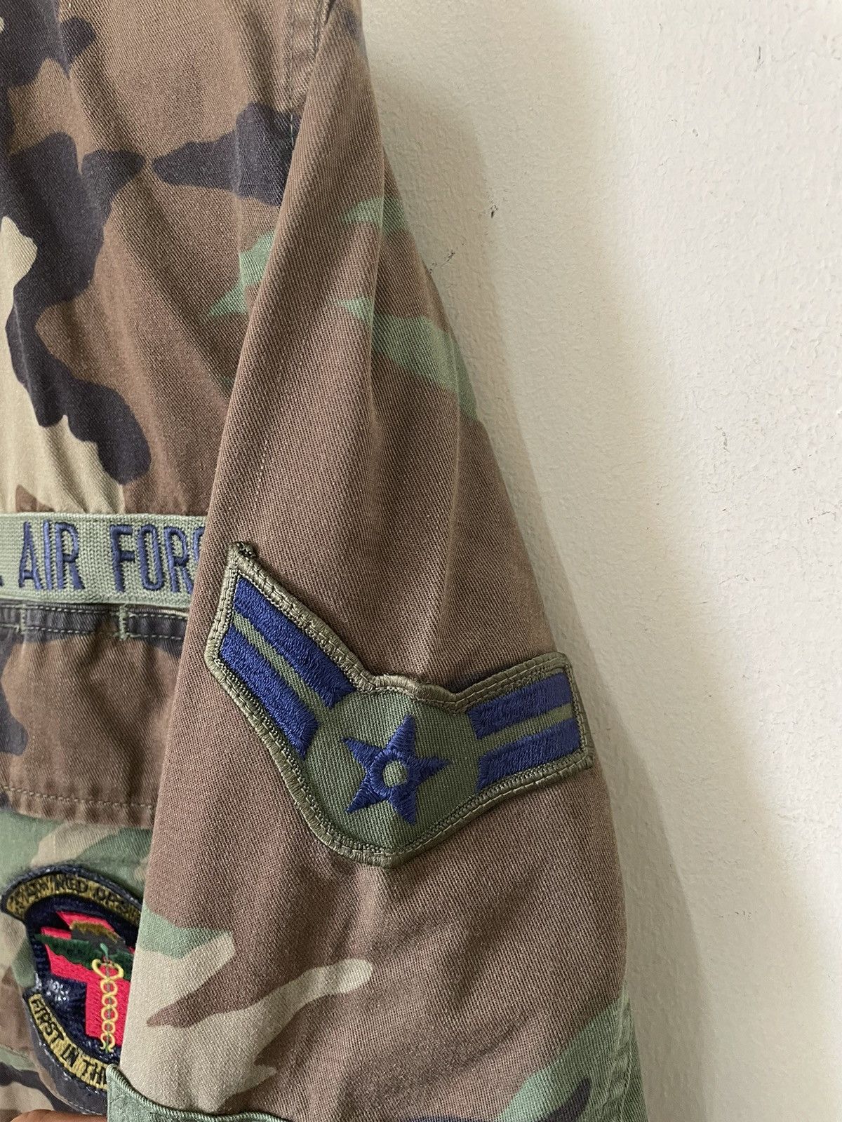 Vintage U.S AIR FORCE CAMO MILITARY UNIFORM Size US L / EU 52-54 / 3 - 4 Thumbnail