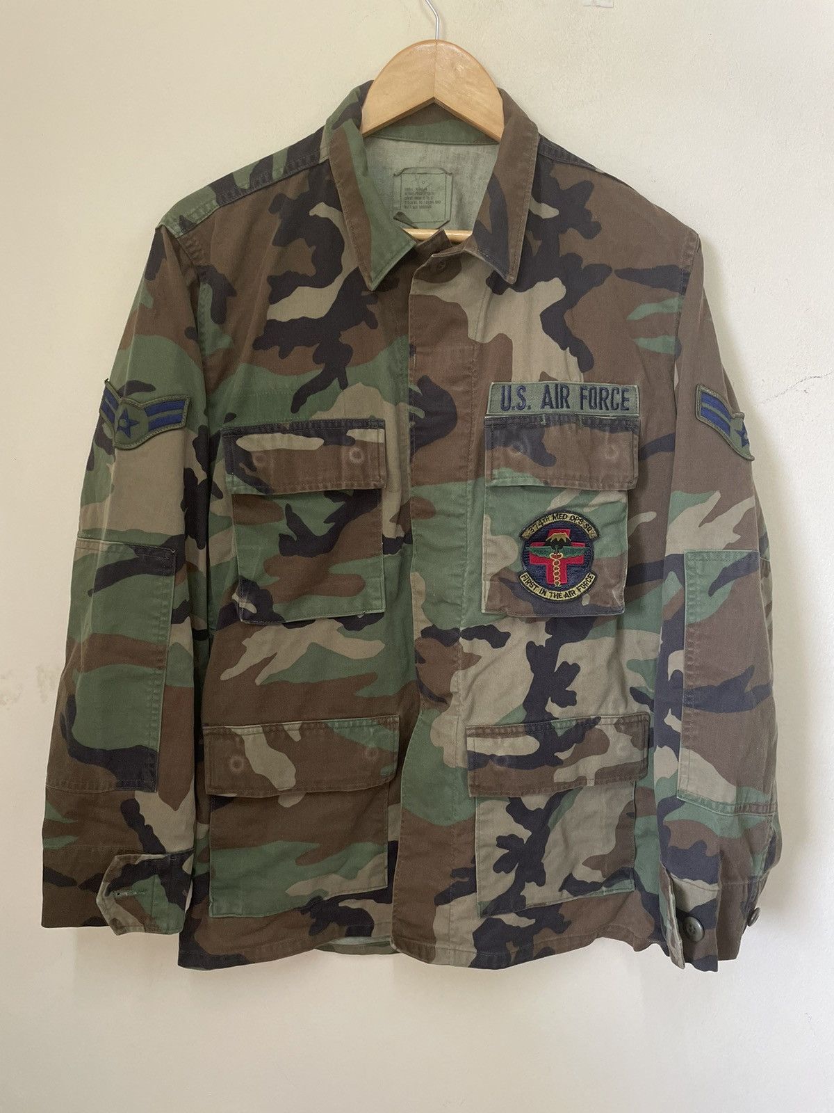 Vintage U.S AIR FORCE CAMO MILITARY UNIFORM Size US L / EU 52-54 / 3 - 2 Thumbnail
