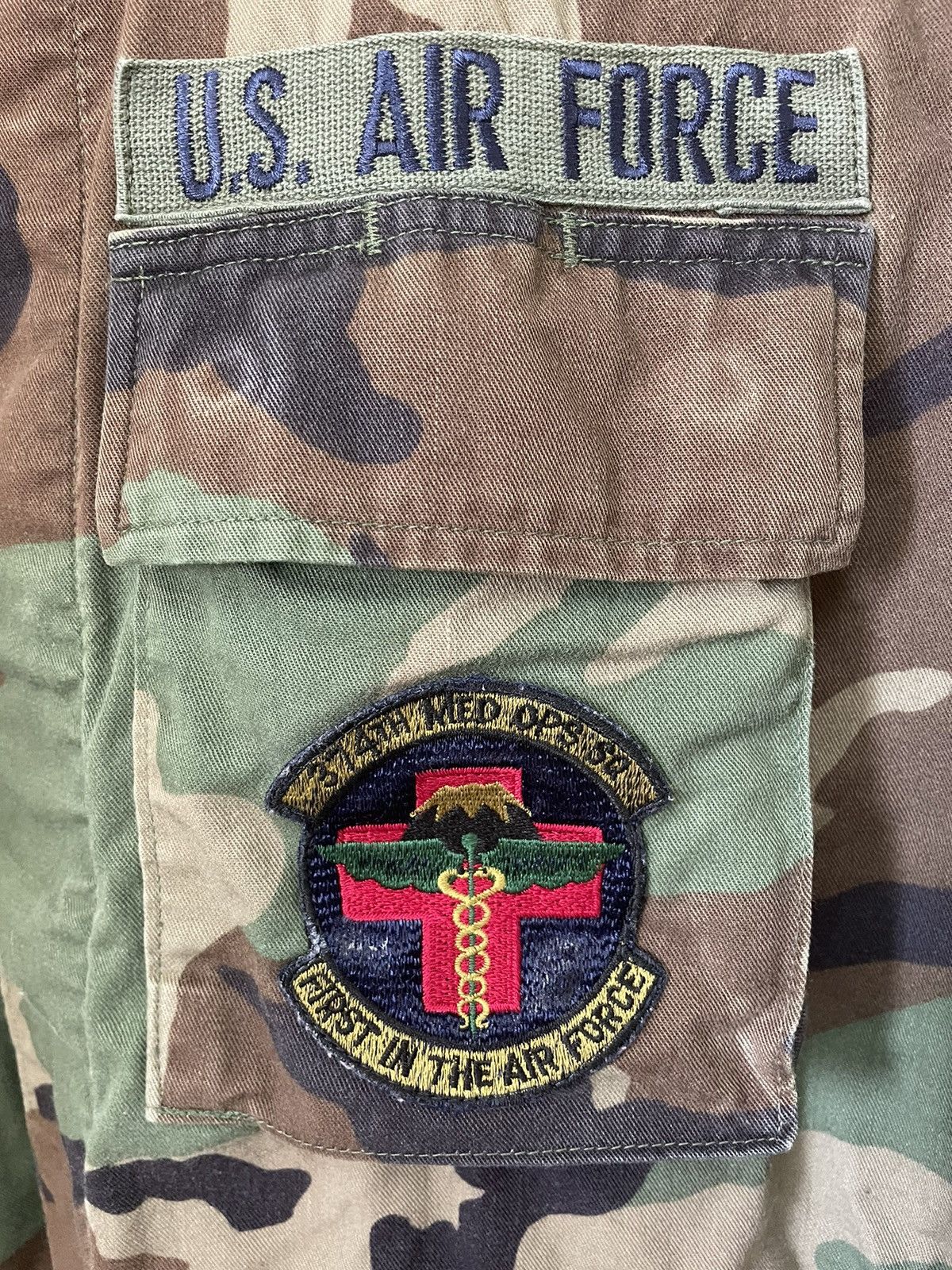 Vintage U.S AIR FORCE CAMO MILITARY UNIFORM Size US L / EU 52-54 / 3 - 3 Thumbnail