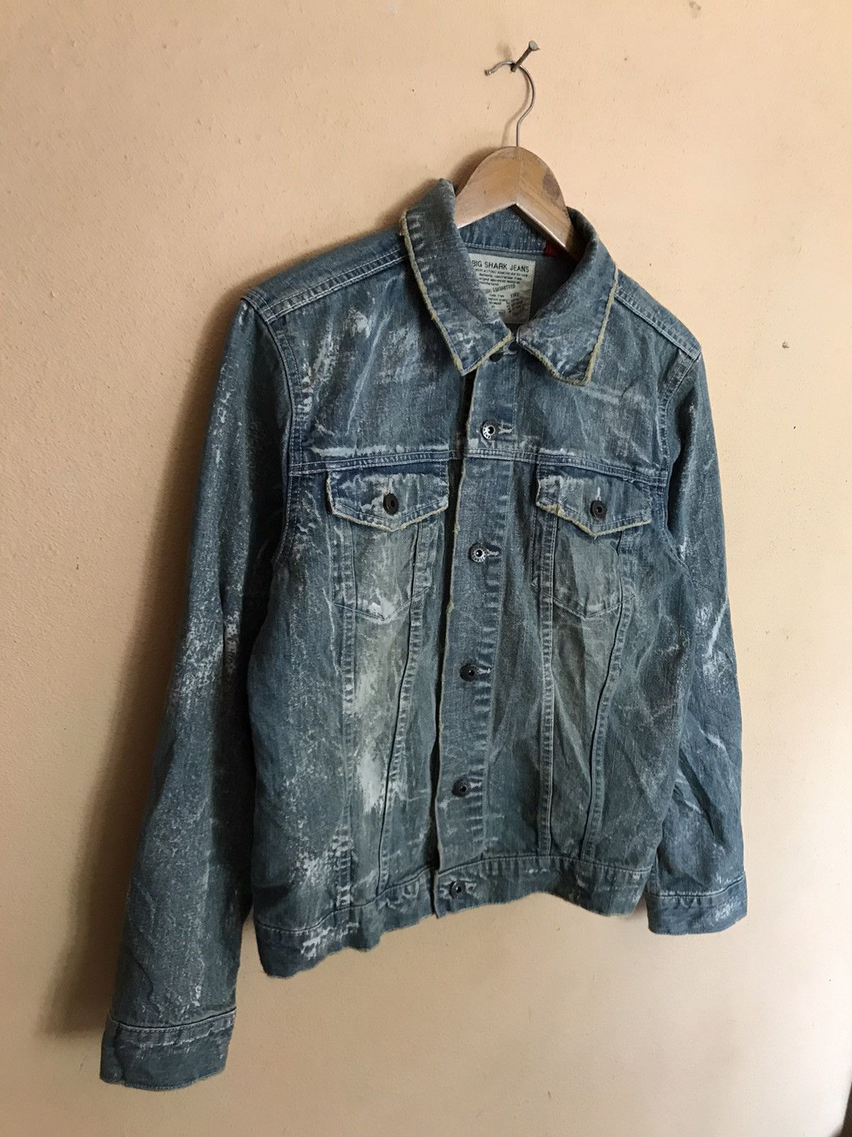 Beauty Beast RARE BIG SHARK JEANS TRUCKER JACKET NICE DESIGN Size US M / EU 48-50 / 2 - 3 Thumbnail