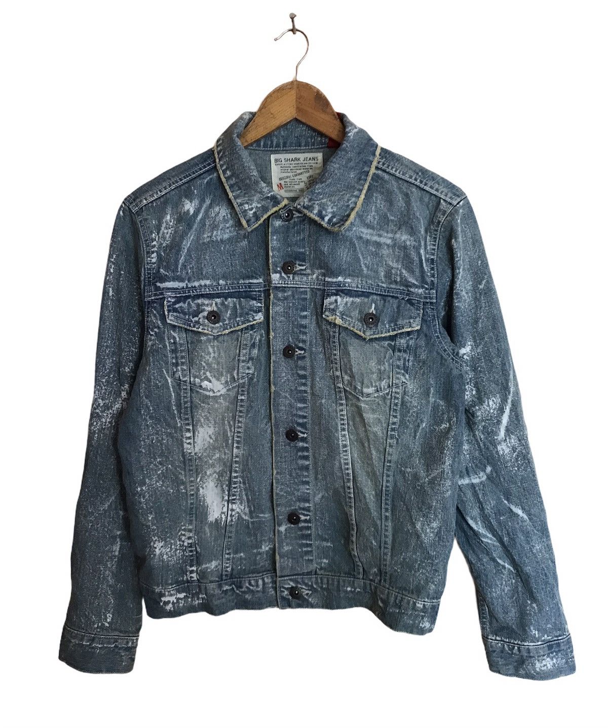 Beauty Beast RARE BIG SHARK JEANS TRUCKER JACKET NICE DESIGN Size US M / EU 48-50 / 2 - 1 Thumbnail