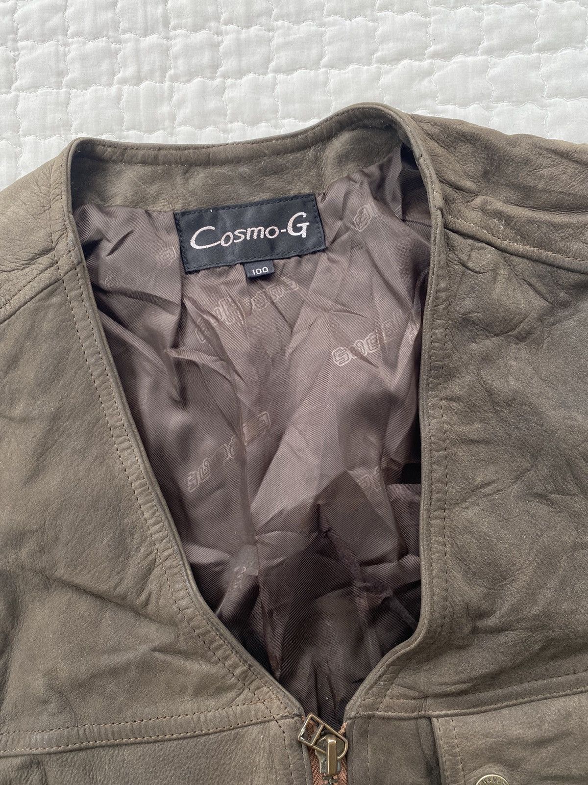 Genuine Leather Genuine Leather Vest Multi Pocket By Cosmo G Size US M / EU 48-50 / 2 - 5 Thumbnail