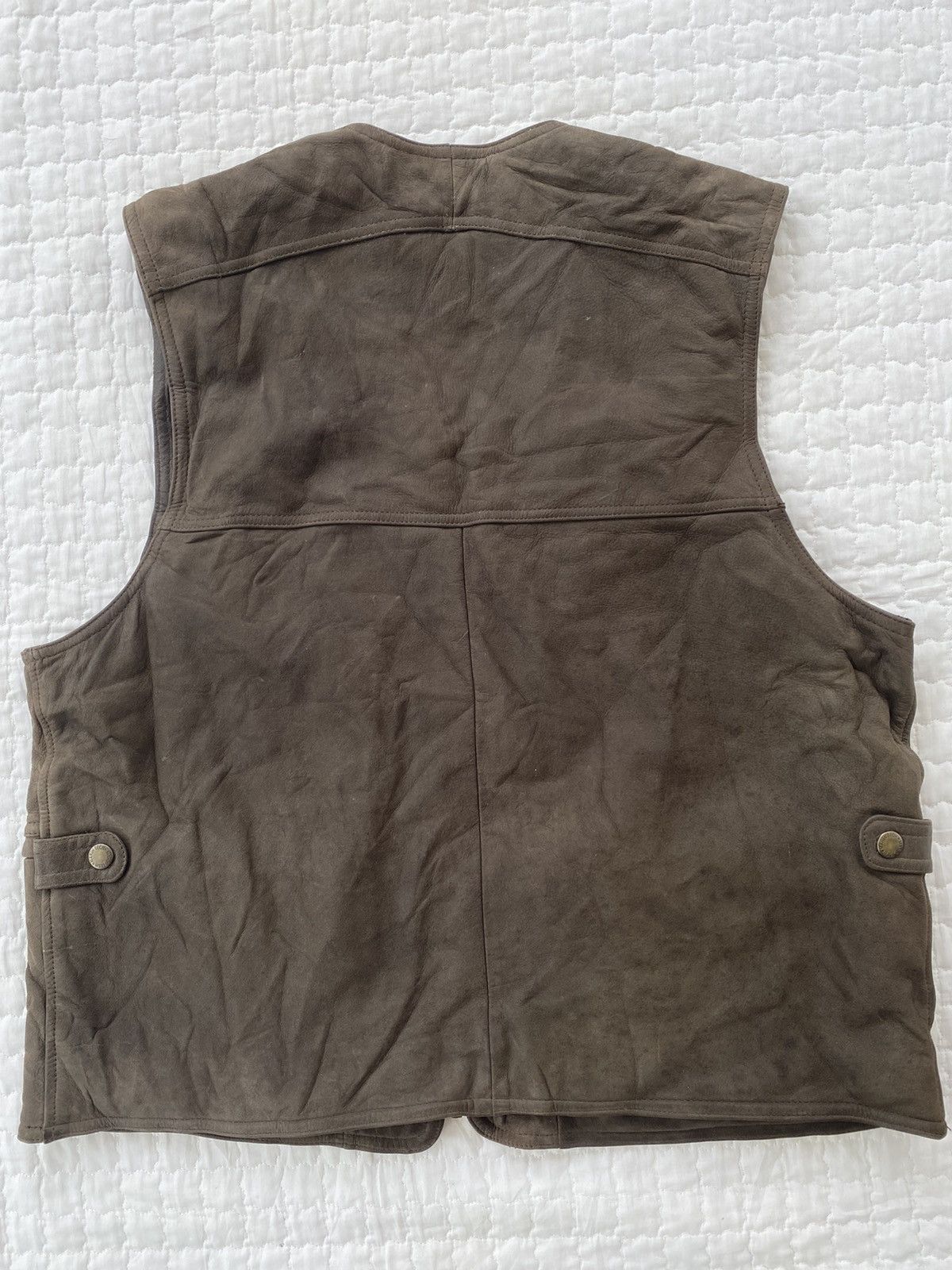 Genuine Leather Genuine Leather Vest Multi Pocket By Cosmo G Size US M / EU 48-50 / 2 - 2 Thumbnail