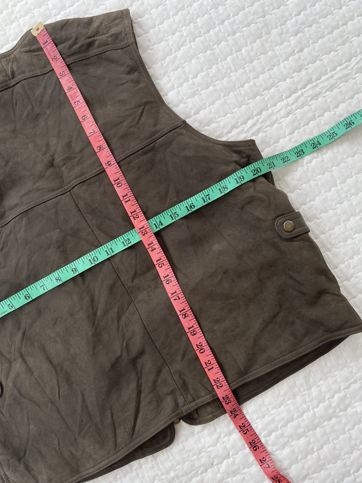 Genuine Leather Genuine Leather Vest Multi Pocket By Cosmo G Size US M / EU 48-50 / 2 - 7 Thumbnail