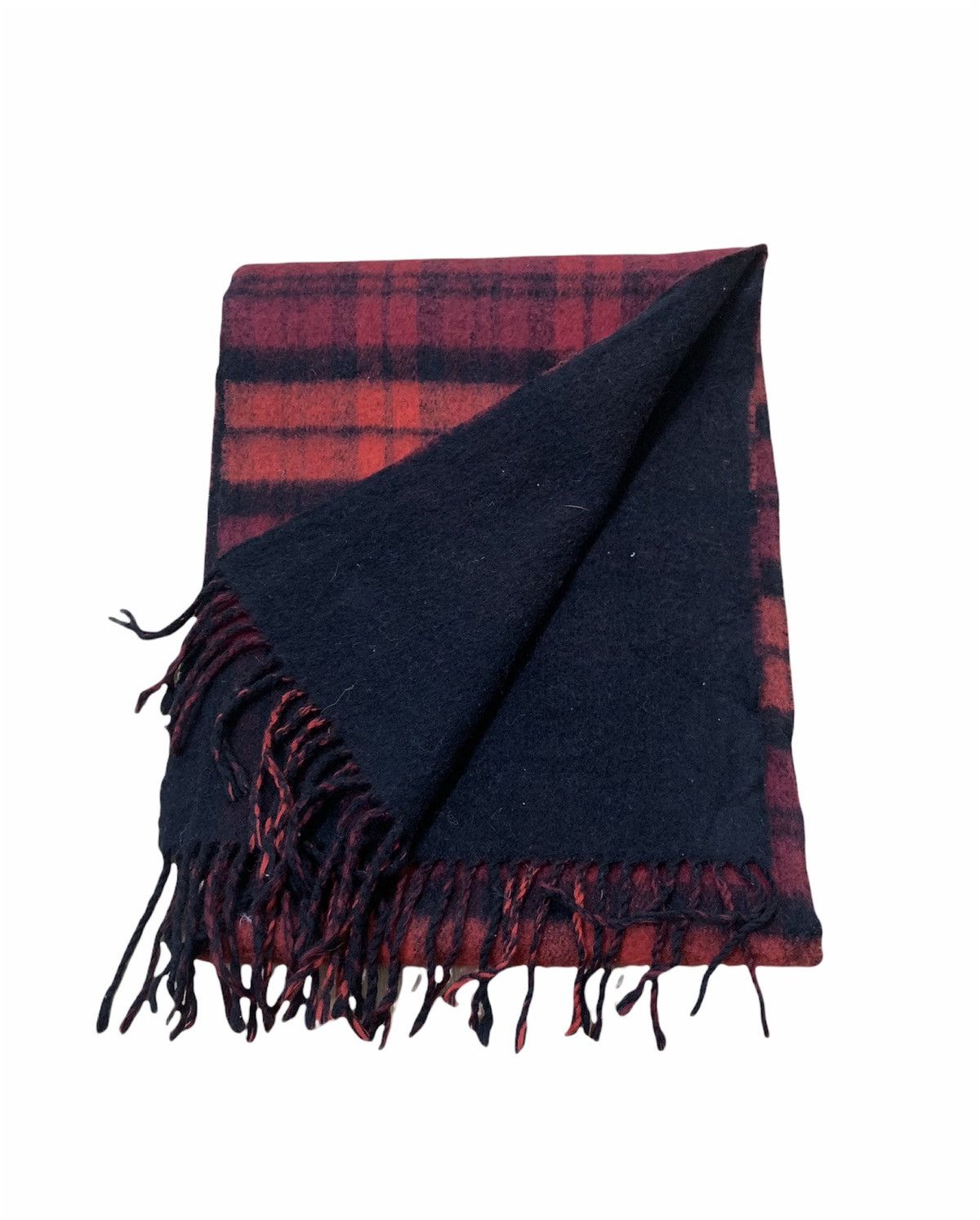 Japanese Brand × Other ORIGINAL Cashmere Wool Buffalo Plaid Burberry Scarf Muffler Size ONE SIZE - 2 Thumbnail