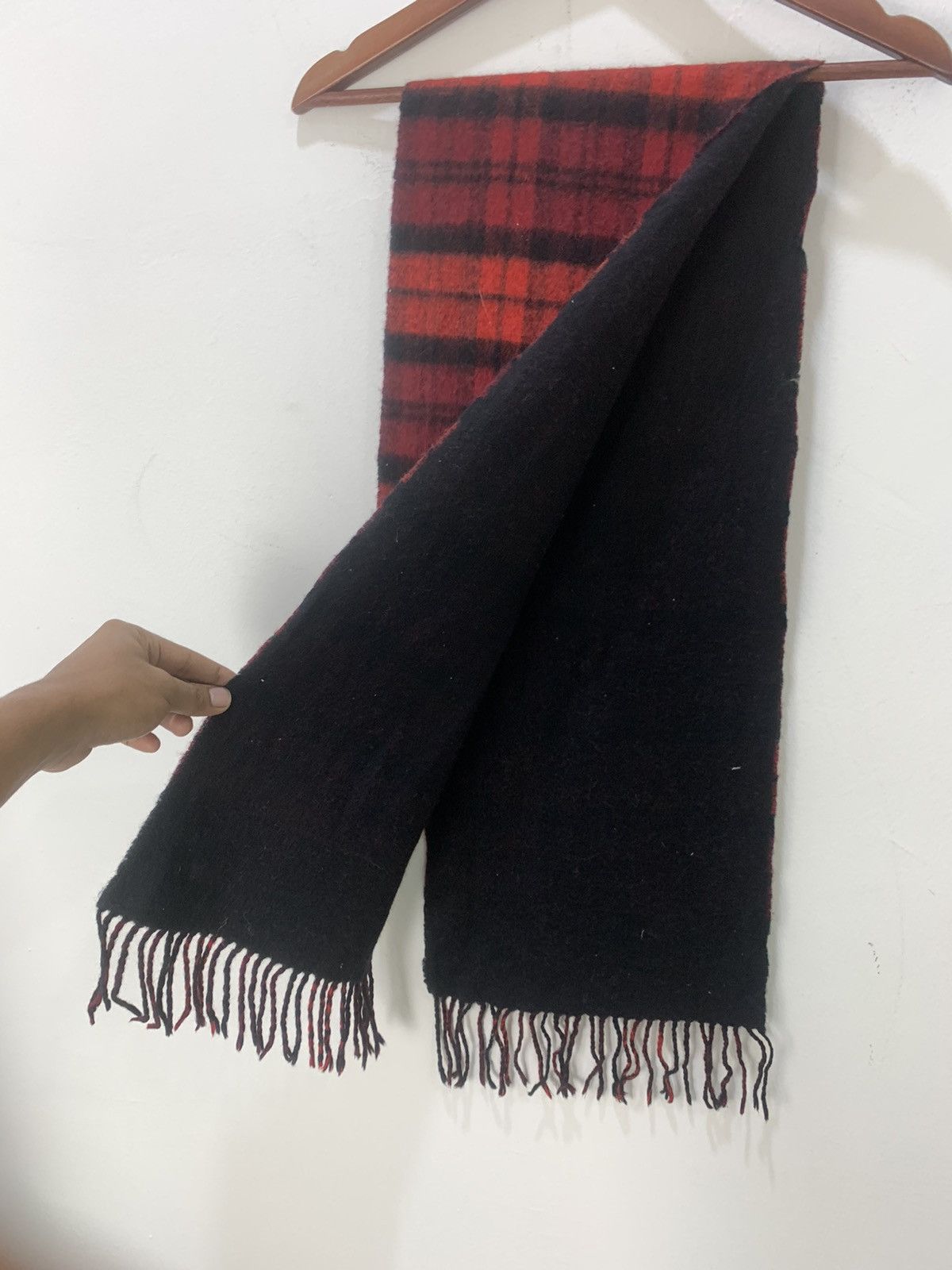Japanese Brand × Other ORIGINAL Cashmere Wool Buffalo Plaid Burberry Scarf Muffler Size ONE SIZE - 6 Thumbnail