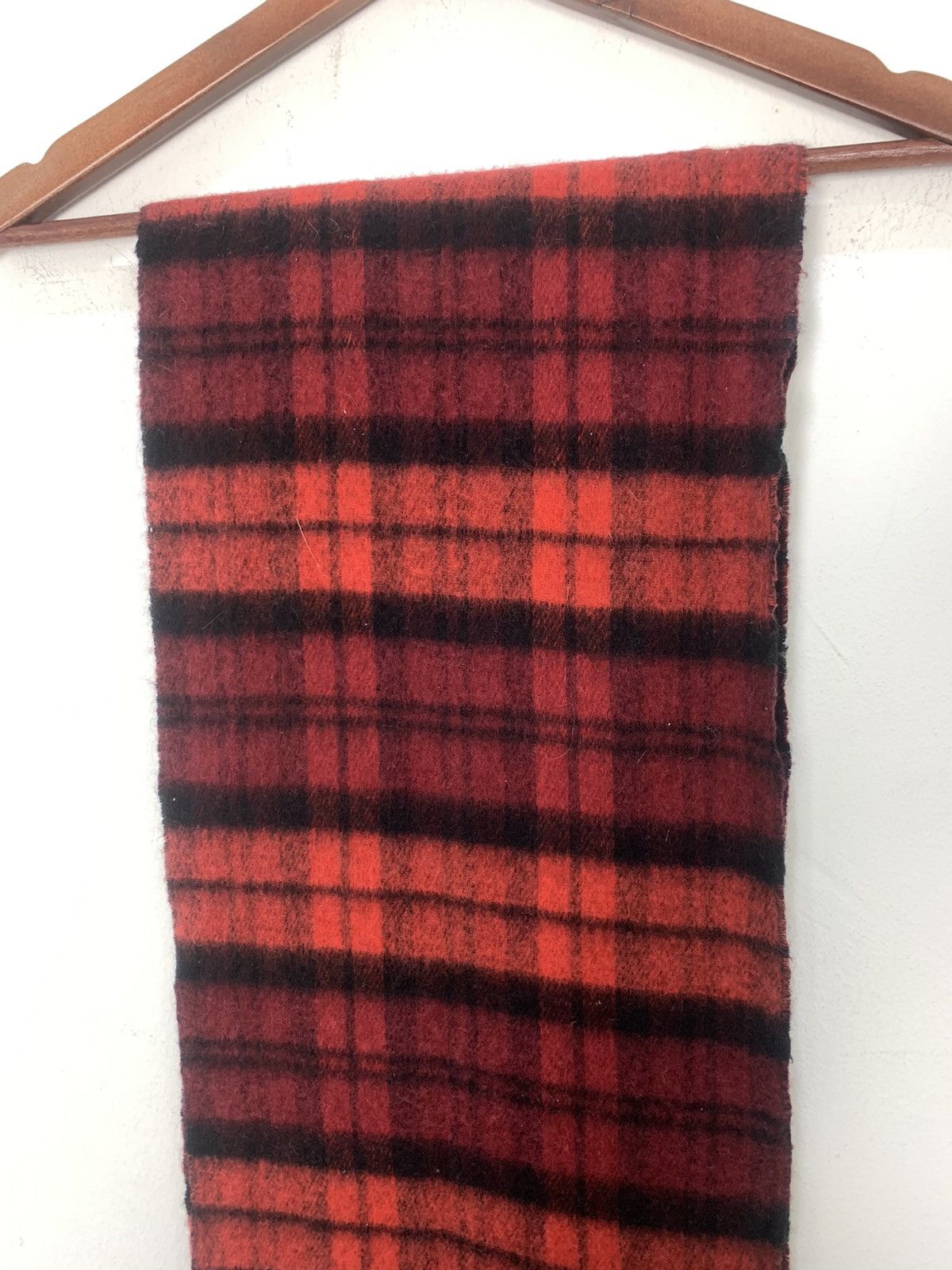 Japanese Brand × Other ORIGINAL Cashmere Wool Buffalo Plaid Burberry Scarf Muffler Size ONE SIZE - 4 Thumbnail