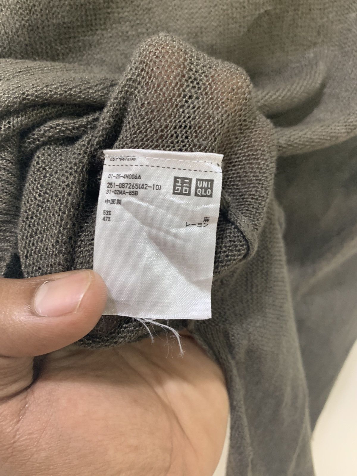Japanese Brand × Other × Uniqlo UNIQLO Sexy Mesh Net Lightweight Fisherman Knitwear Sweater Size S / US 4 / IT 40 - 14 Thumbnail