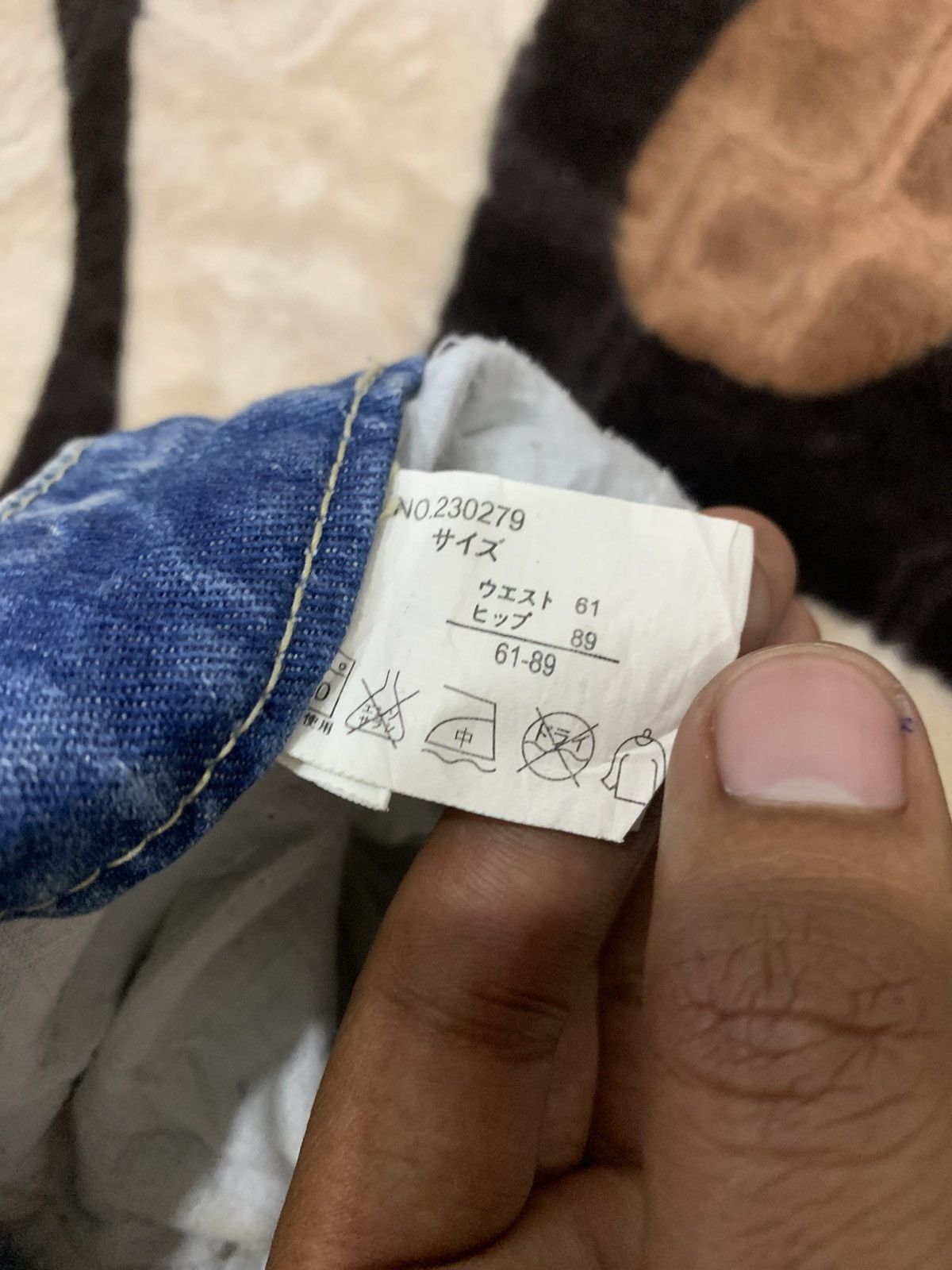Japanese Brand THE VINTAGE STANDARD Studded Original Jean Distressed Denim Size US 30 / EU 46 - 20 Thumbnail