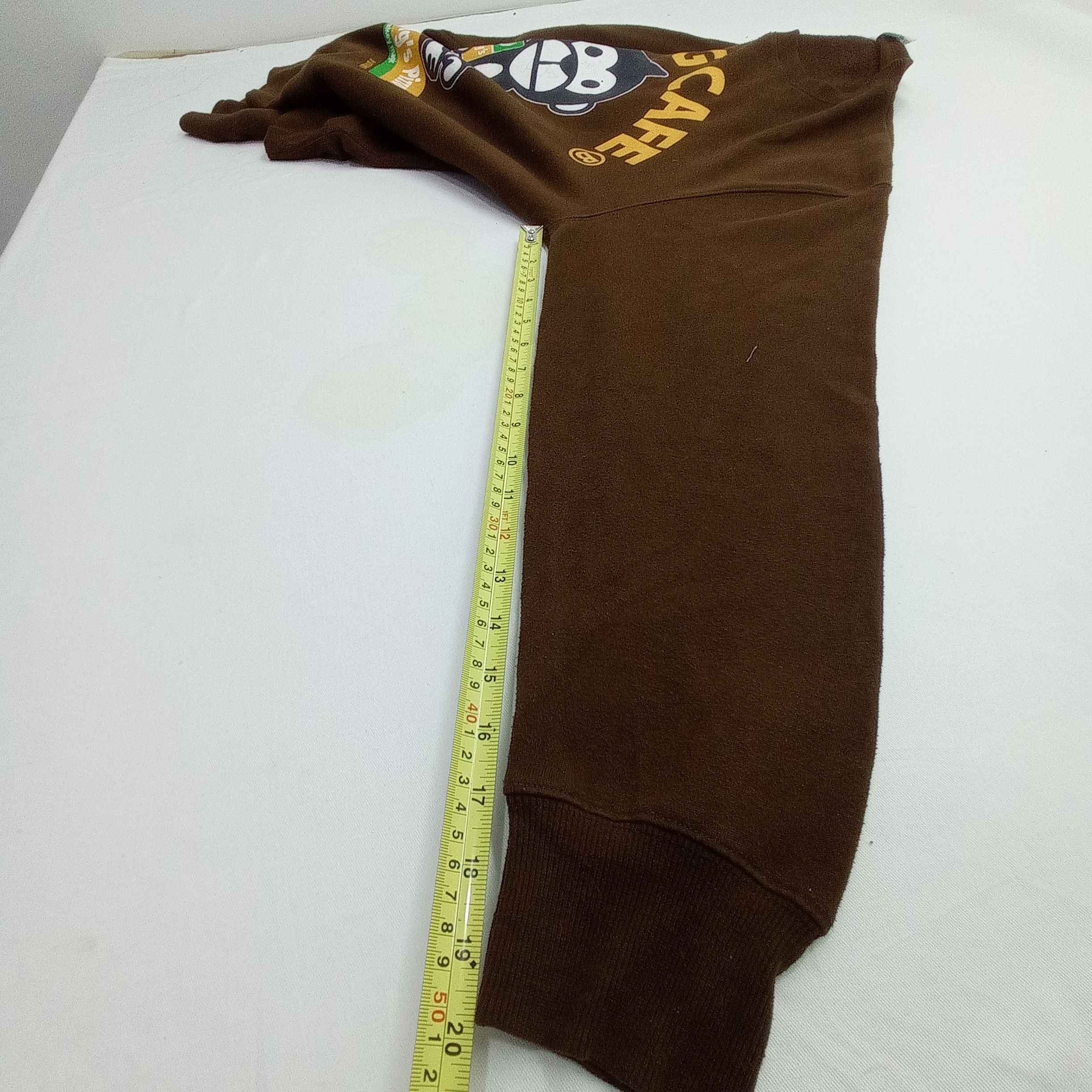 Japanese Brand Brown Uittg Baby Bape Style Sweatshirts Size US L / EU 52-54 / 3 - 7 Thumbnail