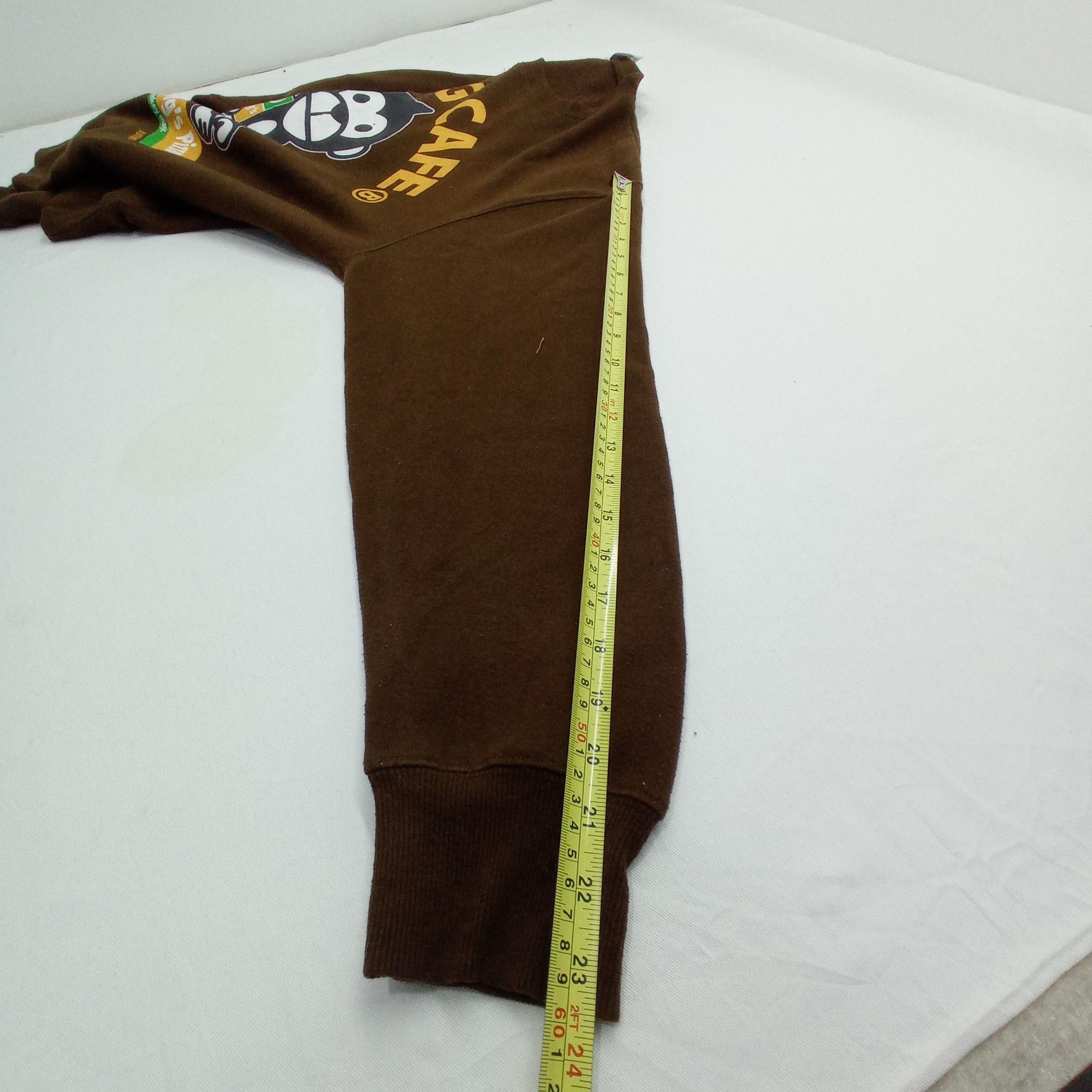 Japanese Brand Brown Uittg Baby Bape Style Sweatshirts Size US L / EU 52-54 / 3 - 8 Thumbnail