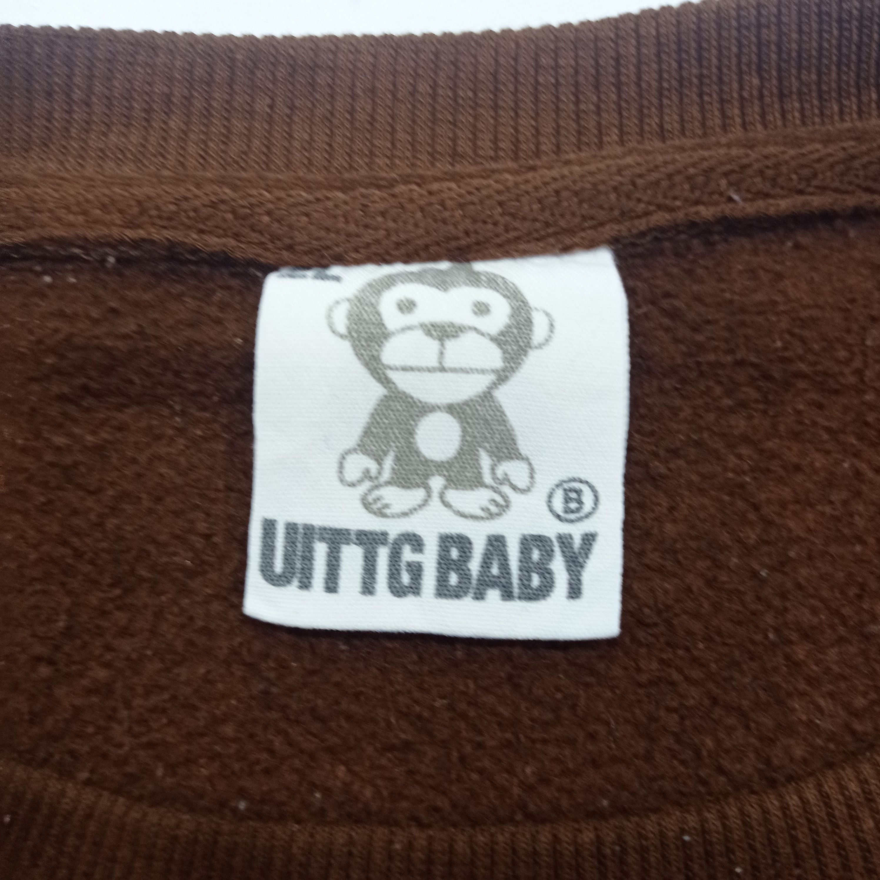 Japanese Brand Brown Uittg Baby Bape Style Sweatshirts Size US L / EU 52-54 / 3 - 5 Thumbnail