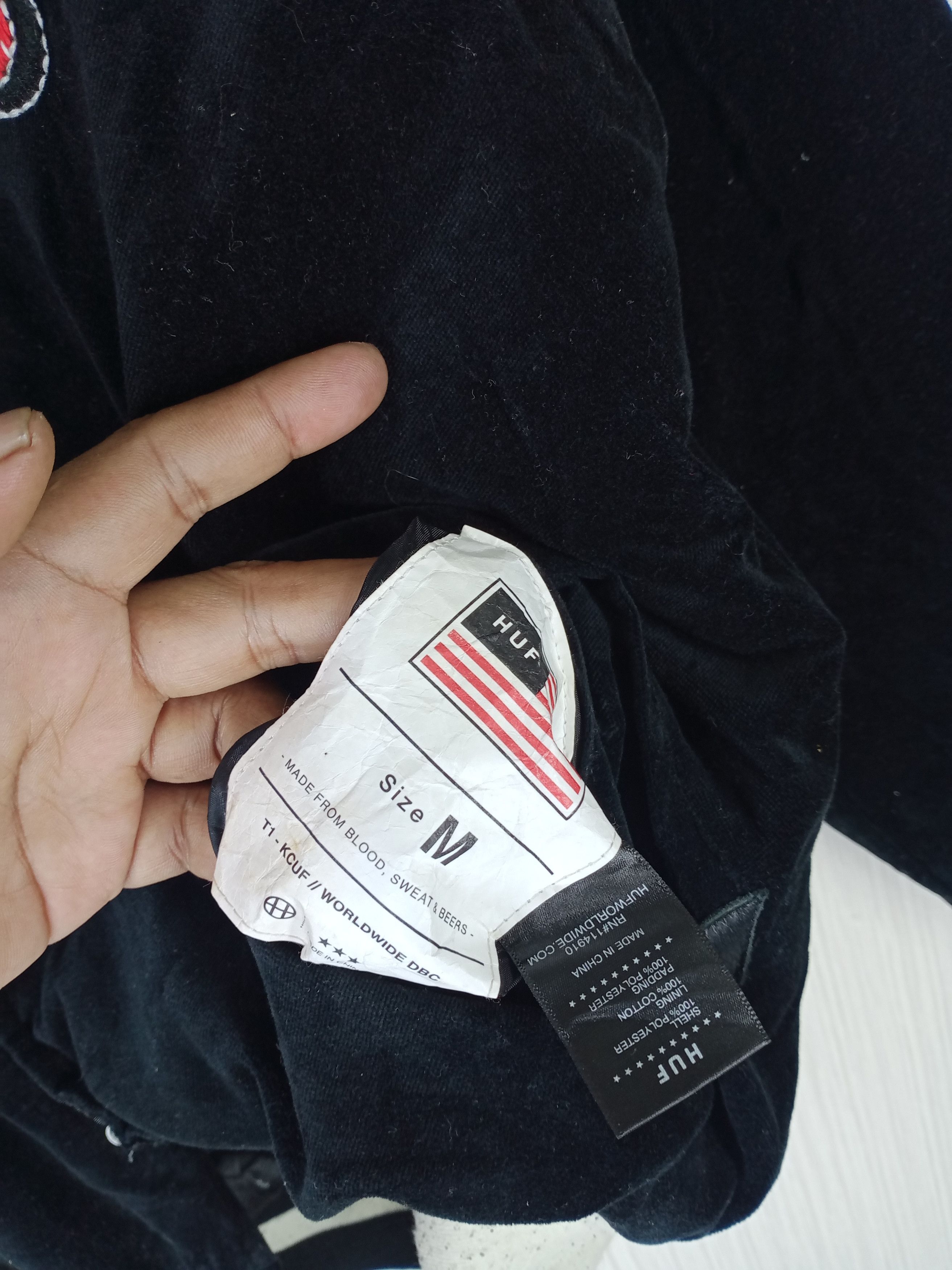 Huf RARE HUF BLACK CAT REVERSIBLE BOMBER JACKET Size US M / EU 48-50 / 2 - 5 Thumbnail