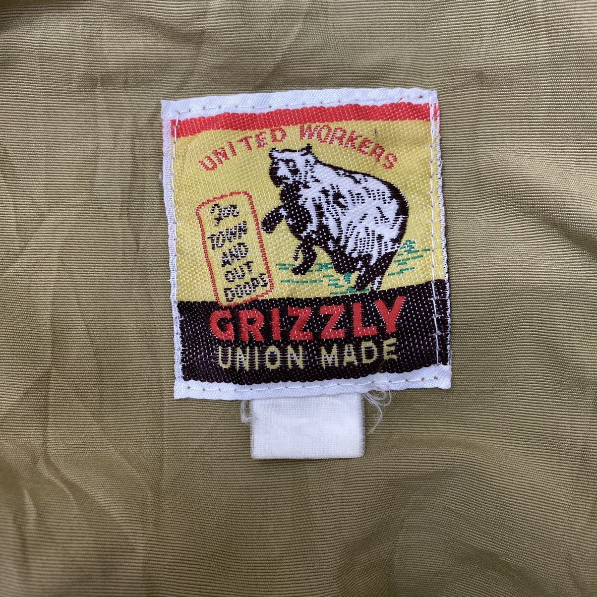 Vintage GRIZZLY UNION MADE United Worker Multi Pocket Hooded Parka Size US XL / EU 56 / 4 - 4 Thumbnail