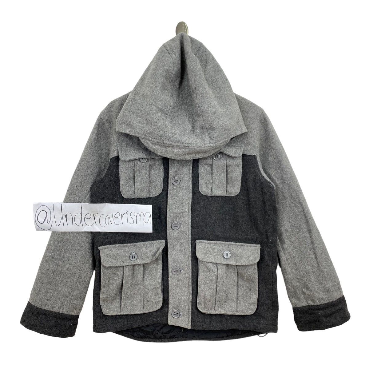 Beams Japan BEAMS HEART Japan Brand Multi Pocket Button Up Hooded Grey Size US L / EU 52-54 / 3 - 1 Thumbnail