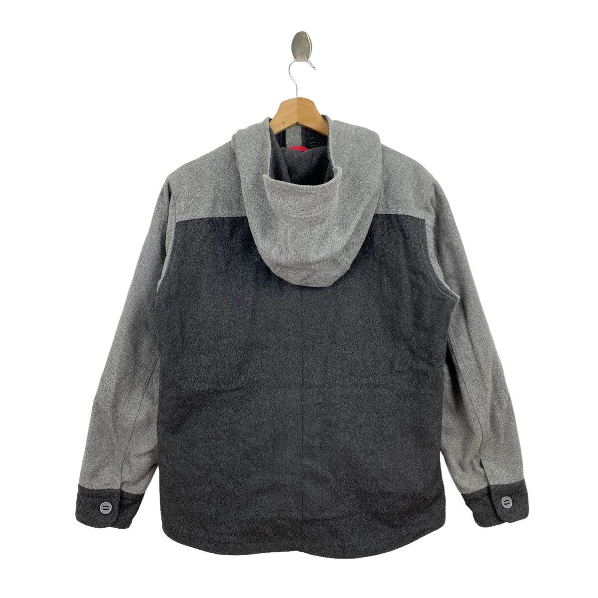 Beams Japan BEAMS HEART Japan Brand Multi Pocket Button Up Hooded Grey Size US L / EU 52-54 / 3 - 7 Thumbnail