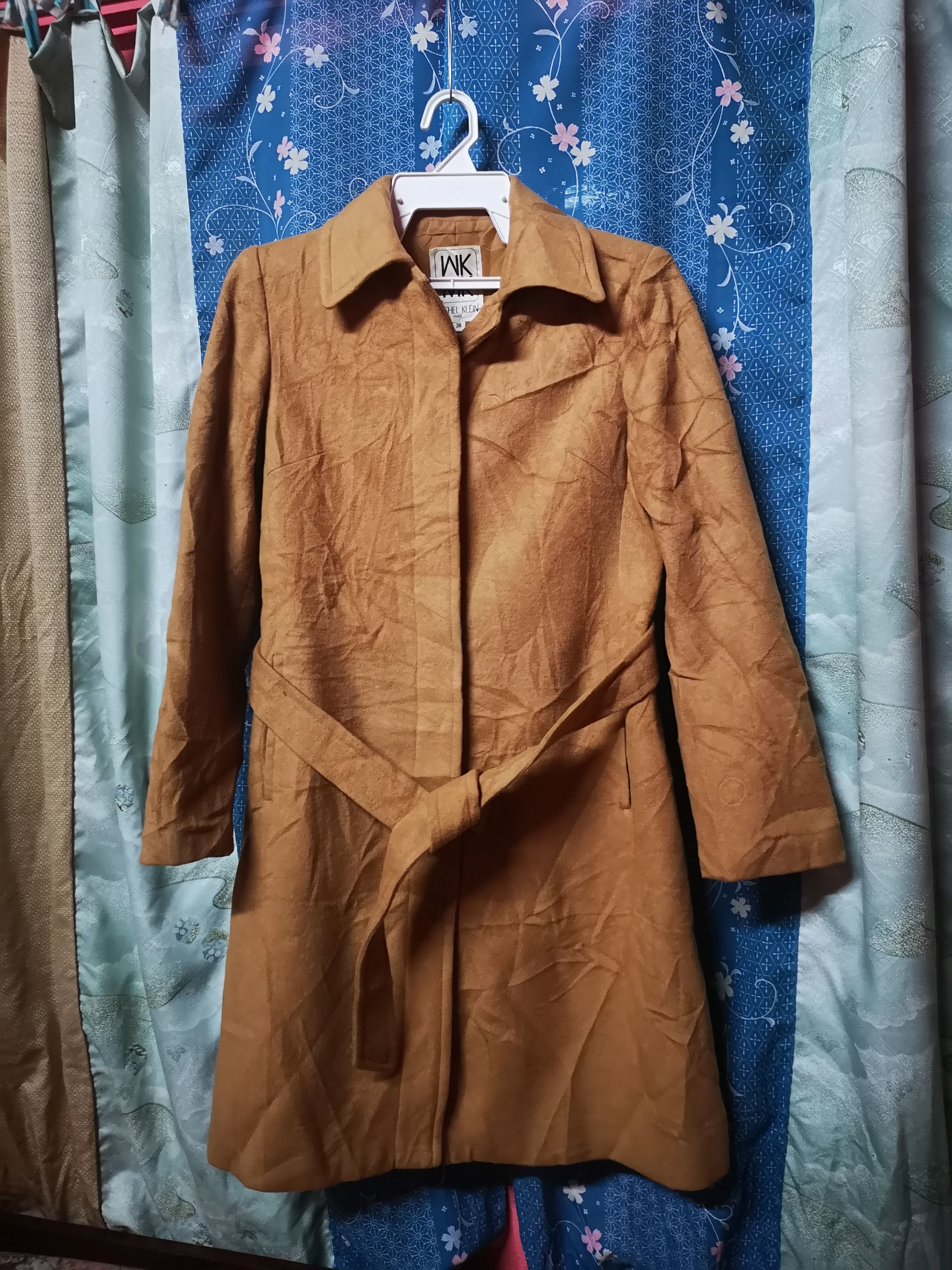 Image of Michel Klein Mk Long Coat Wool (Women) in Light Brown, Women's (Size XS)