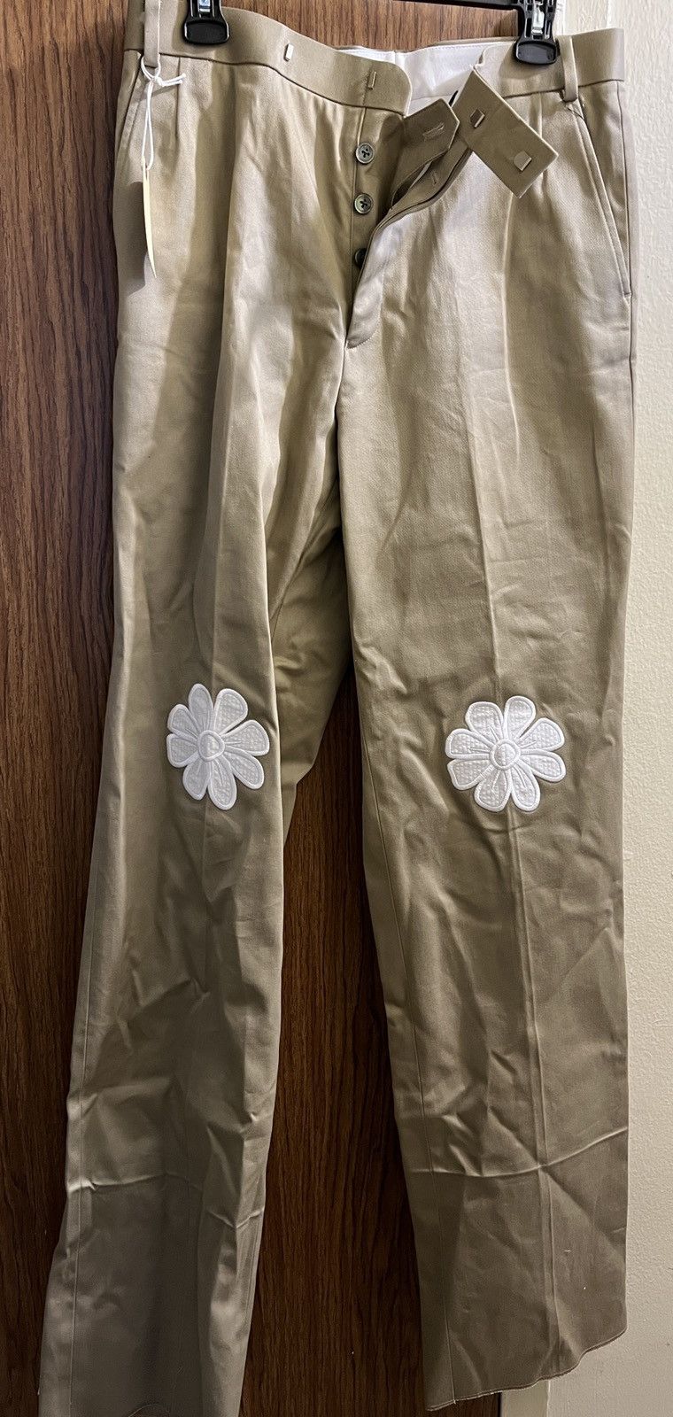 Thom Browne $1295 NEW Thom Browne Satin Stitch Floral Patch Trousers s 1 Size US 30 / EU 46 - 2 Thumbnail