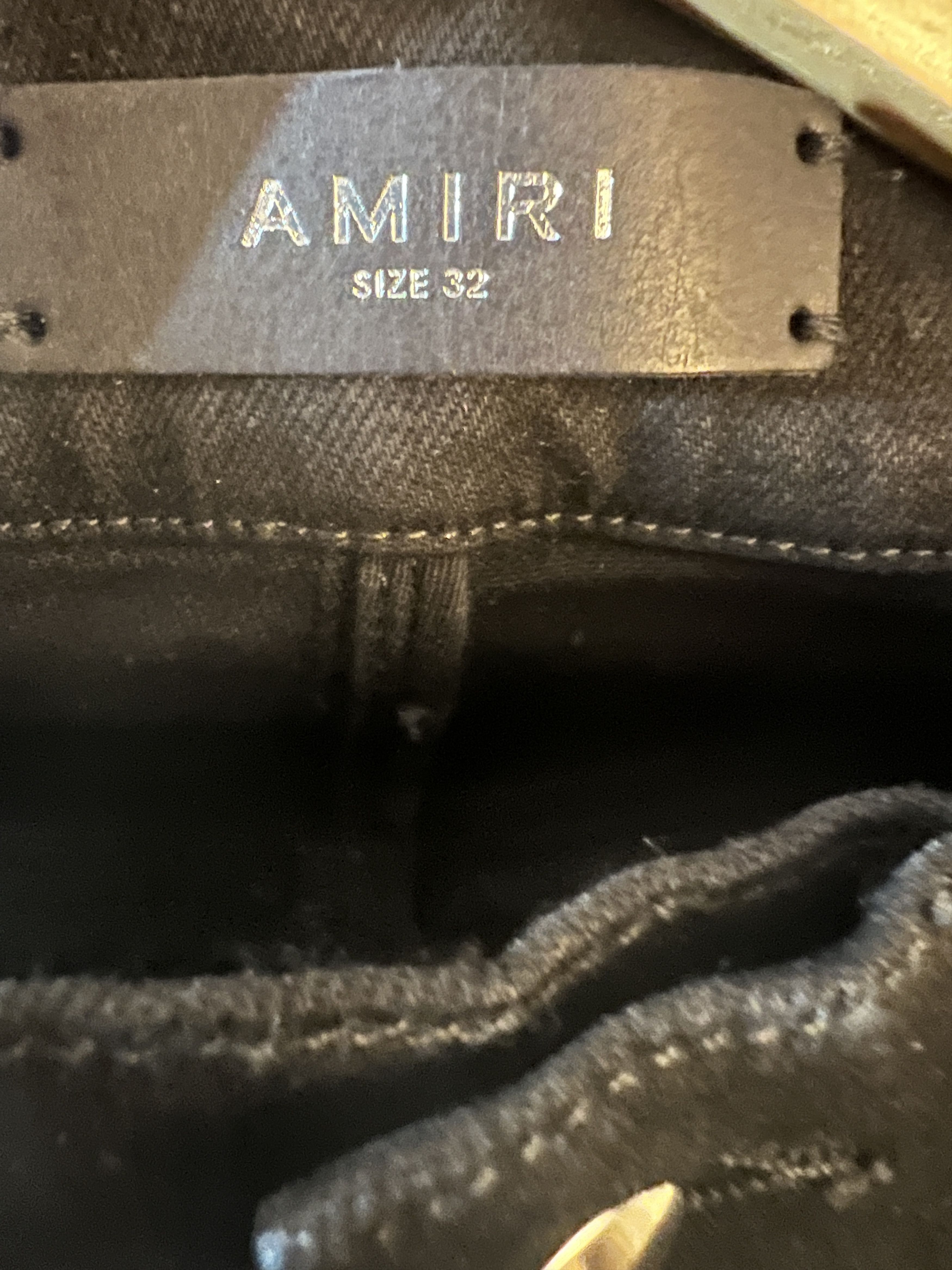 Amiri $1590 NEW AMIRI Black Crystal Painter Jeans Size 32 Size US 32 / EU 48 - 5 Thumbnail