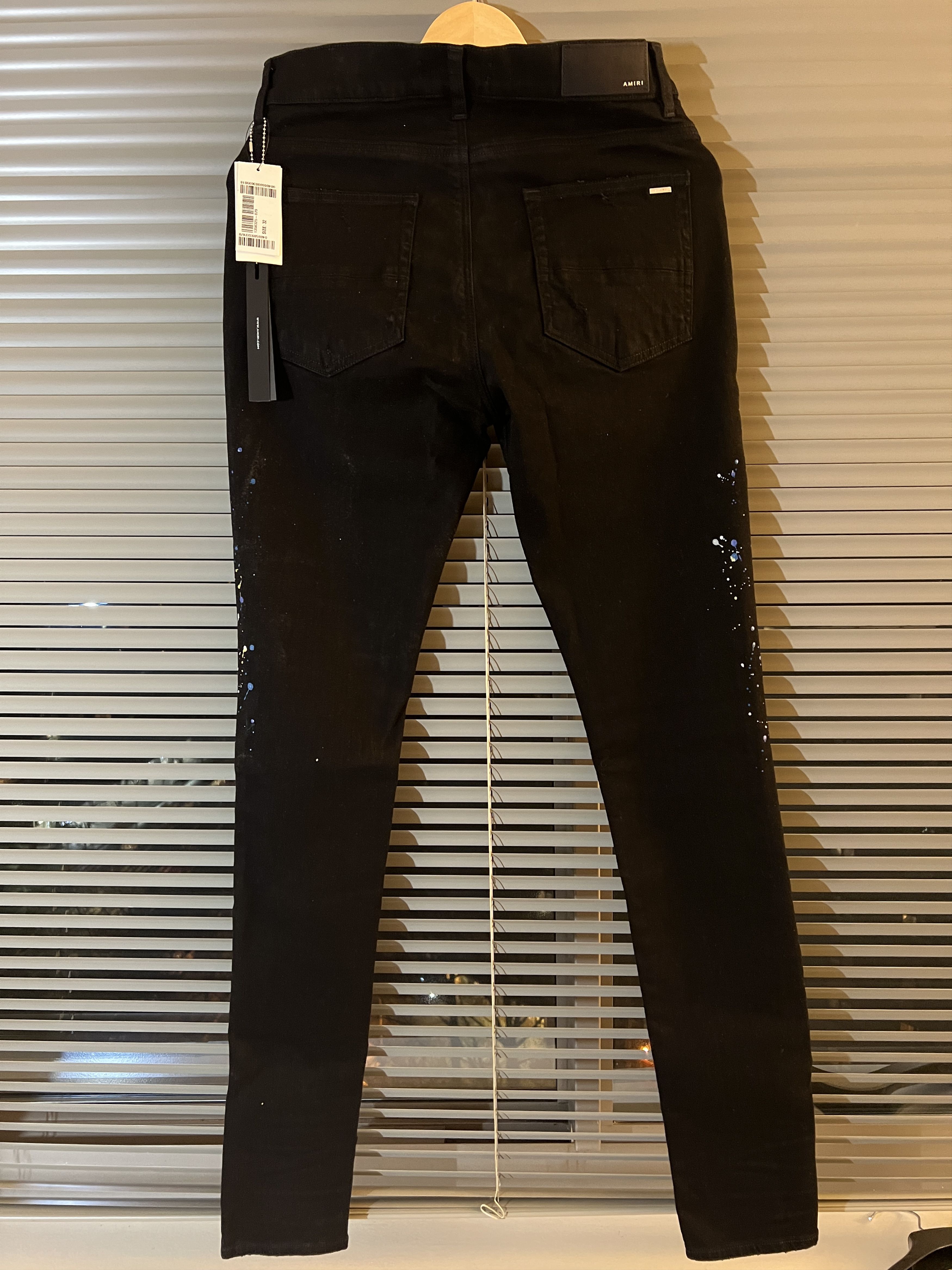 Amiri $1590 NEW AMIRI Black Crystal Painter Jeans Size 32 Size US 32 / EU 48 - 3 Thumbnail