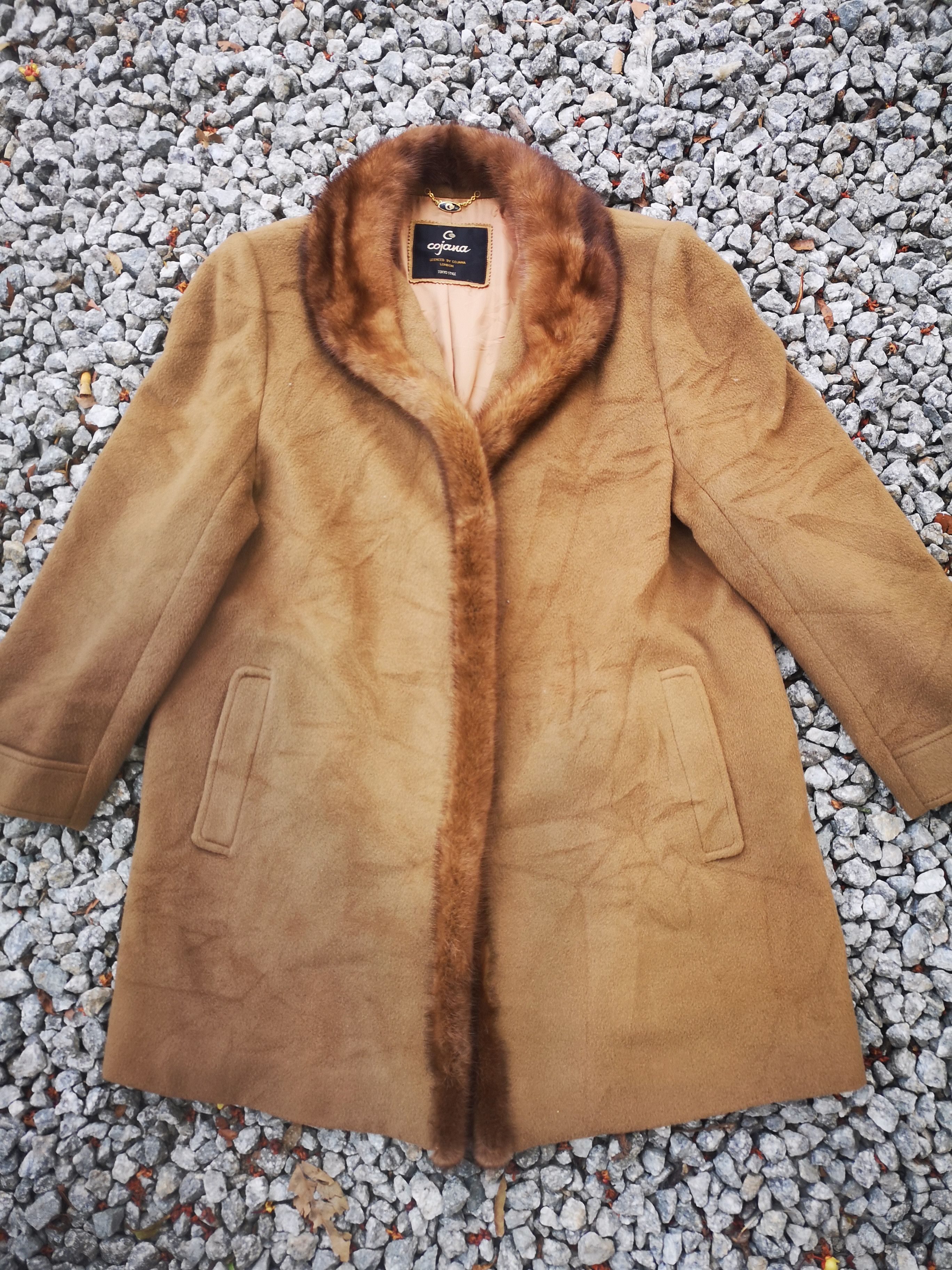 Designer × Japanese Brand × Vintage Cojona London Fur Cashmere Overcoat Size M / US 6-8 / IT 42-44 - 3 Thumbnail