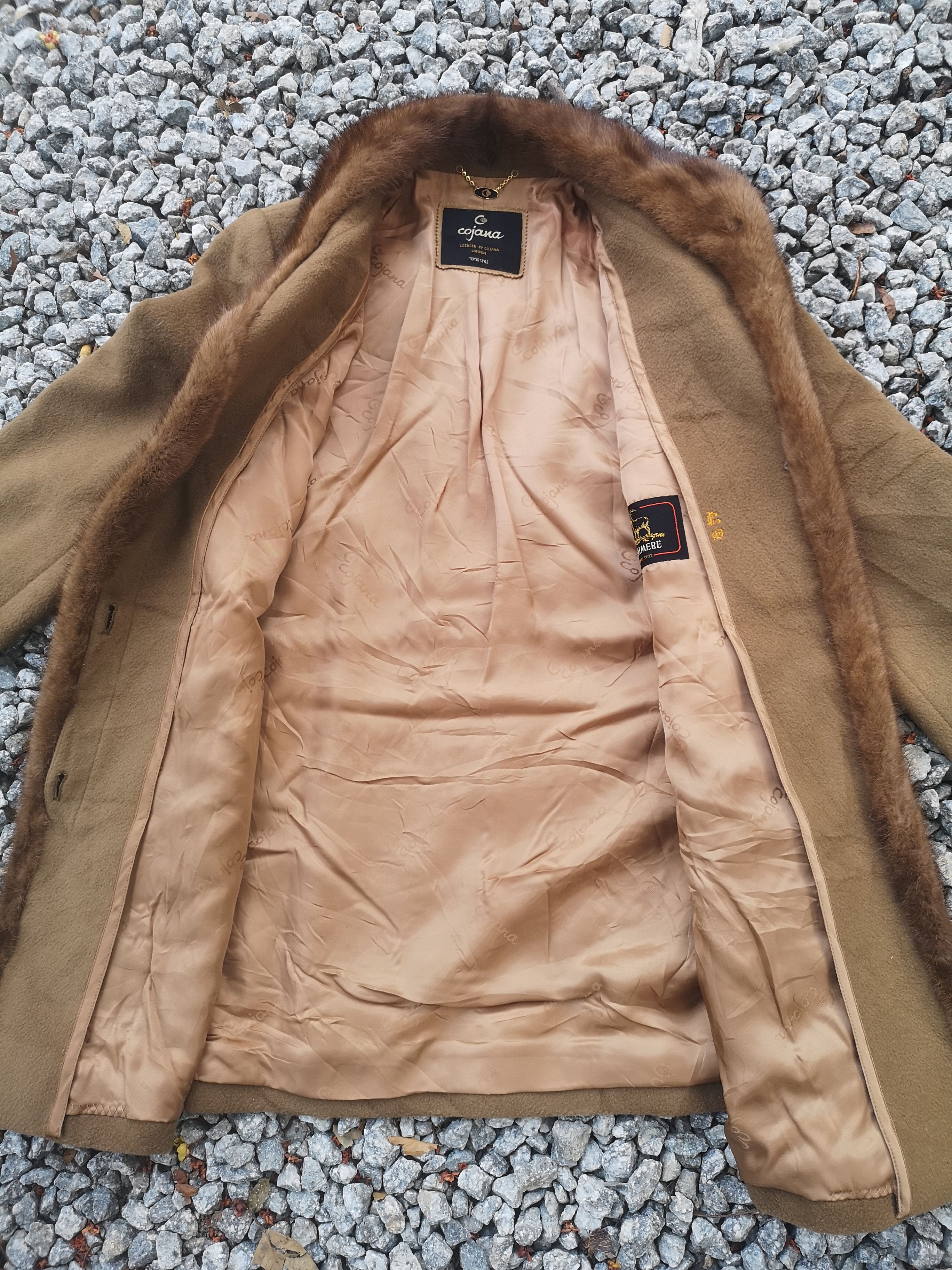 Designer × Japanese Brand × Vintage Cojona London Fur Cashmere Overcoat Size M / US 6-8 / IT 42-44 - 6 Thumbnail
