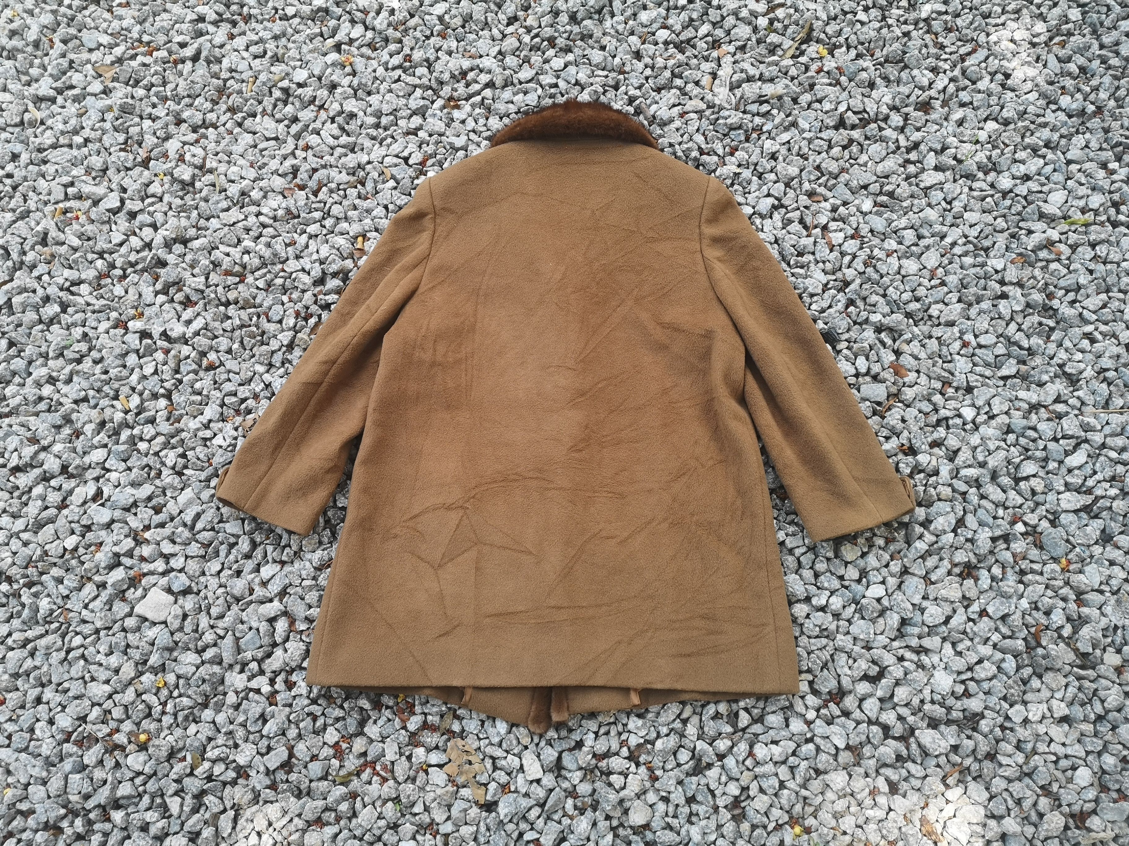 Designer × Japanese Brand × Vintage Cojona London Fur Cashmere Overcoat Size M / US 6-8 / IT 42-44 - 2 Thumbnail