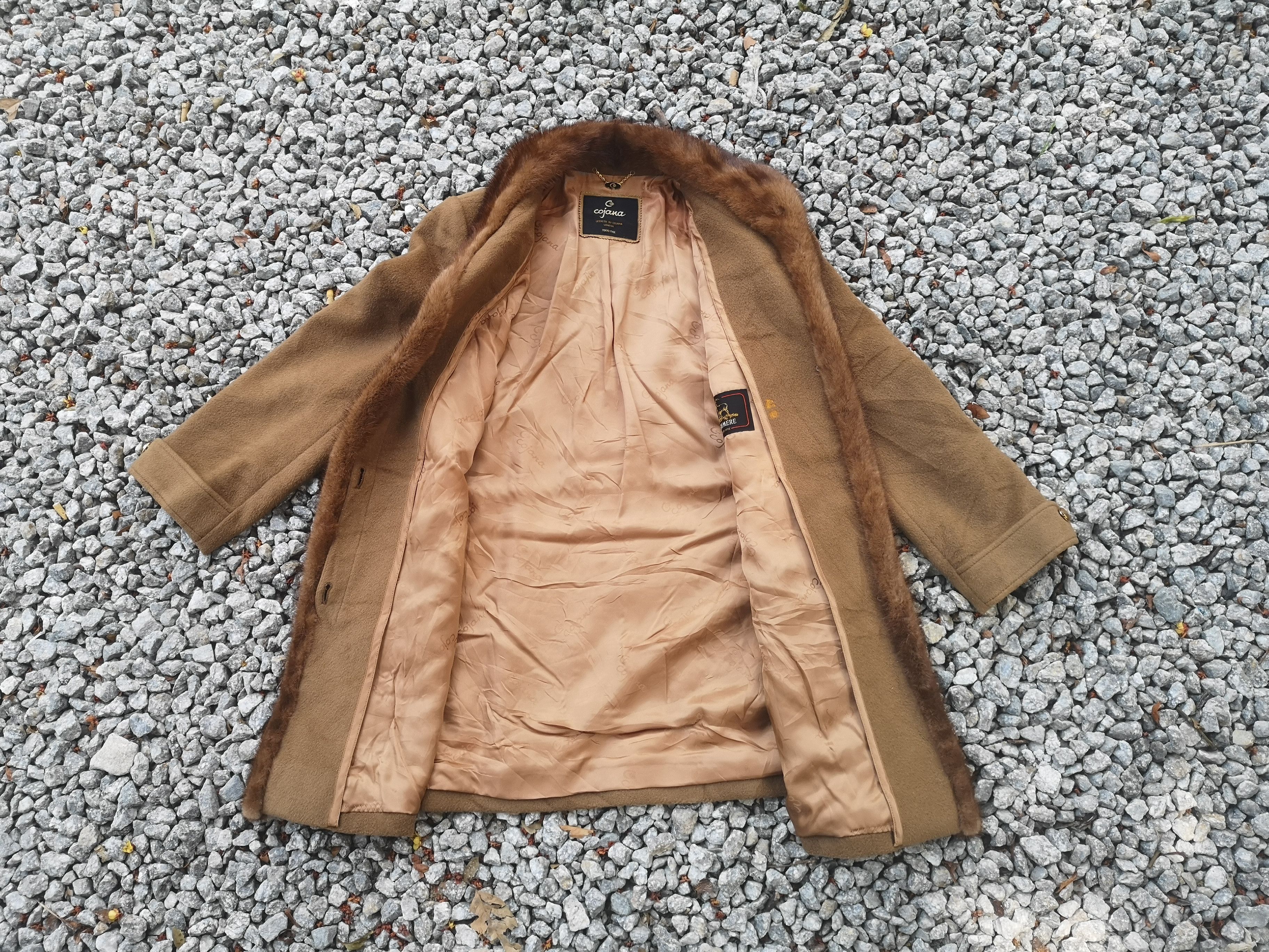 Designer × Japanese Brand × Vintage Cojona London Fur Cashmere Overcoat Size M / US 6-8 / IT 42-44 - 5 Thumbnail