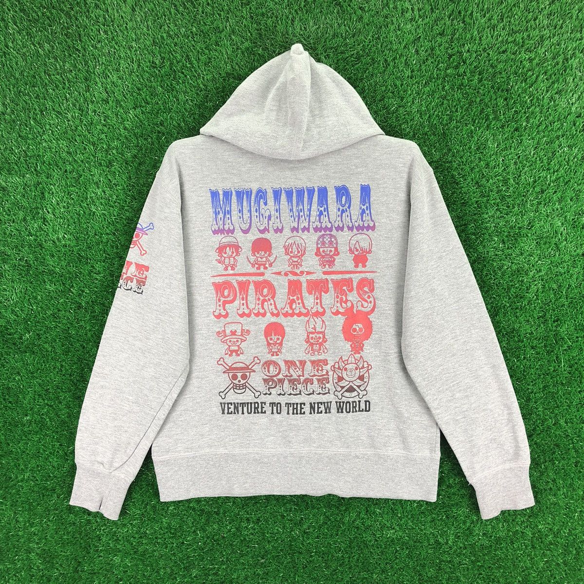 Vintage One Piece Mugiwara Pirates Zipper Hoodie