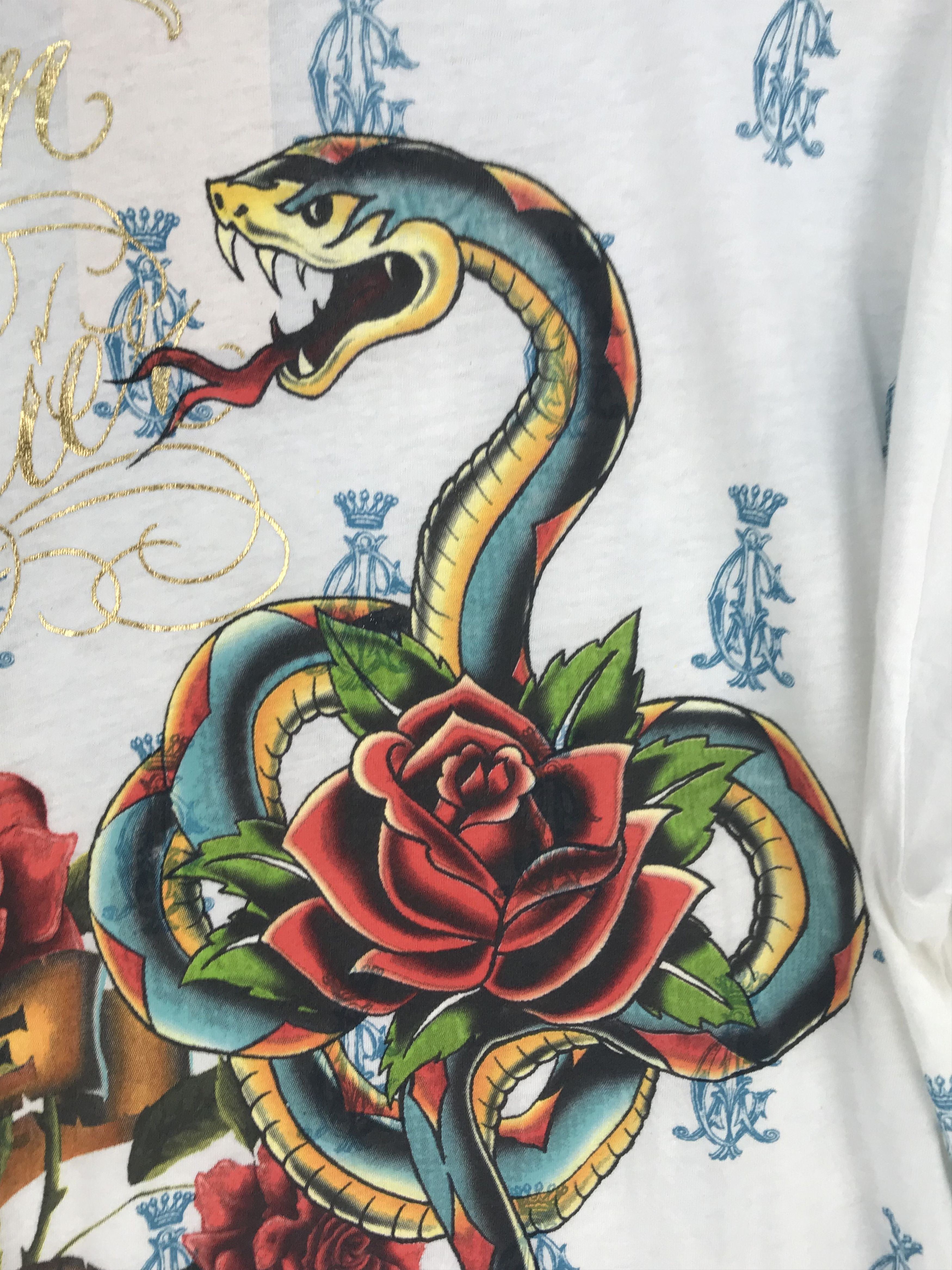 Ed Hardy Vintage Ed Hardy Christian Audigier True Love T-Shirt Size US XL / EU 56 / 4 - 5 Thumbnail