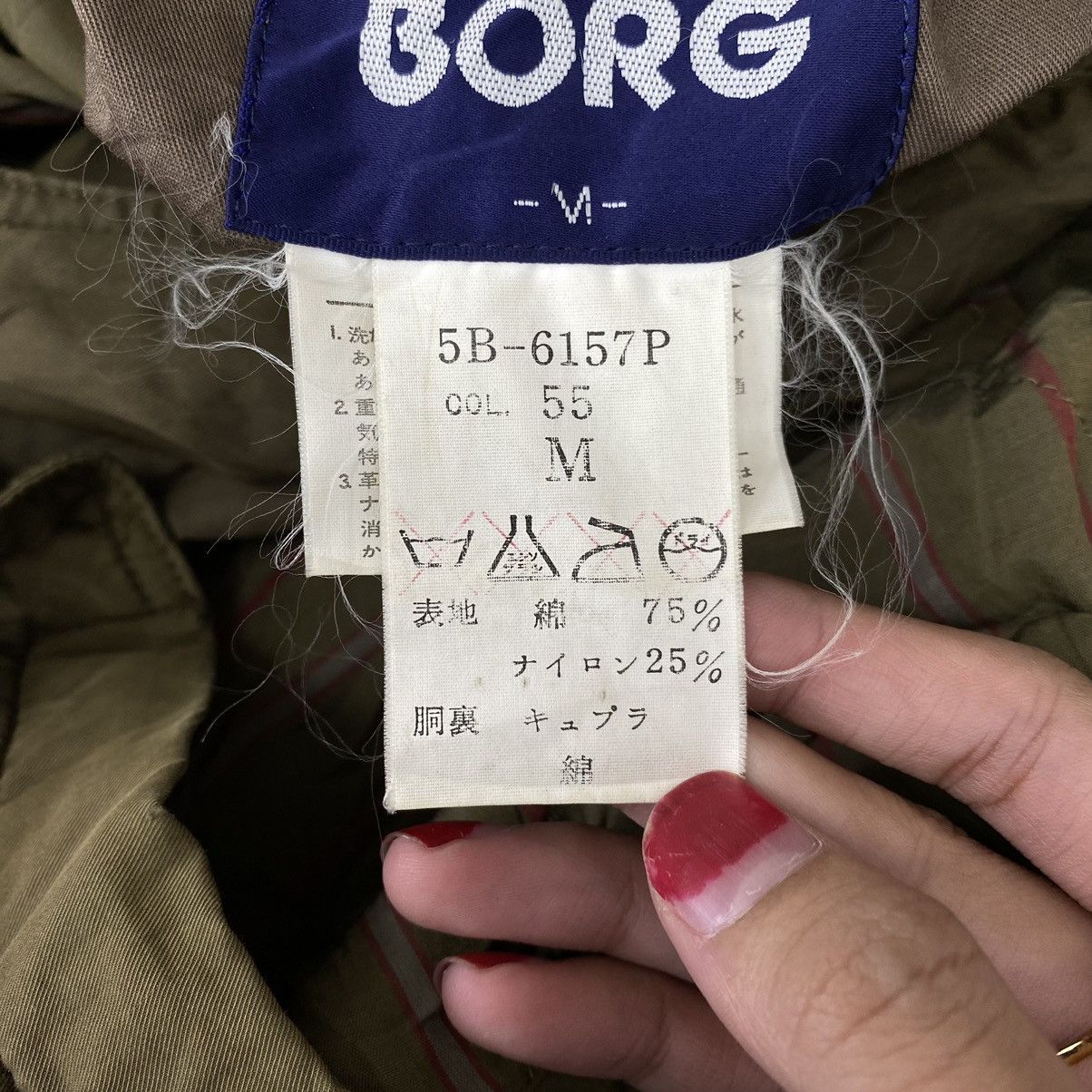 Other BORG Fur Collar Multi Pocket Button Up Oversize Bomber Size US XXL / EU 58 / 5 - 5 Thumbnail