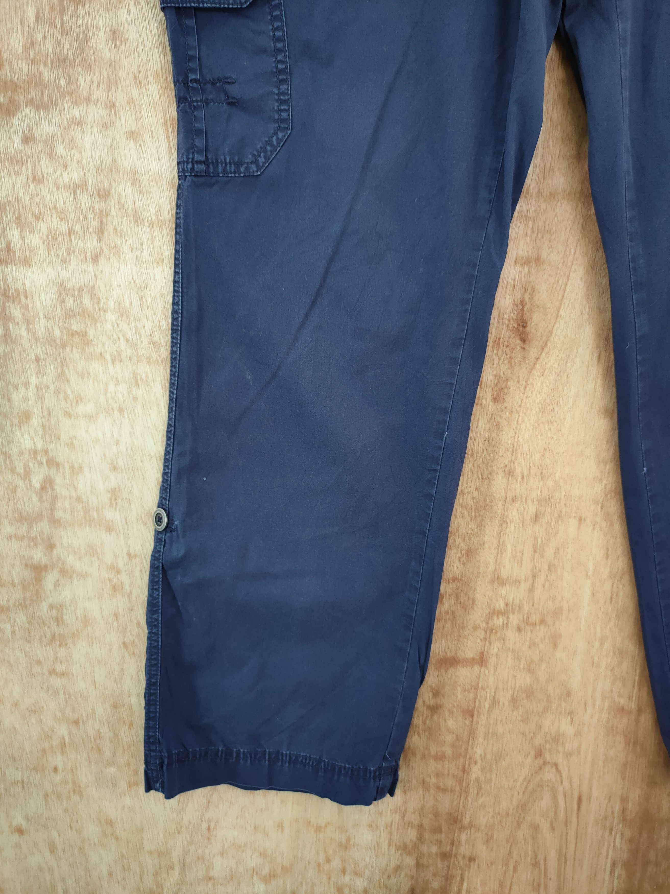 Japanese Brand DLL St john bay blue multi pocket utility cargo pants #978 Size 38" / US 16 / IT 52 - 2 Thumbnail