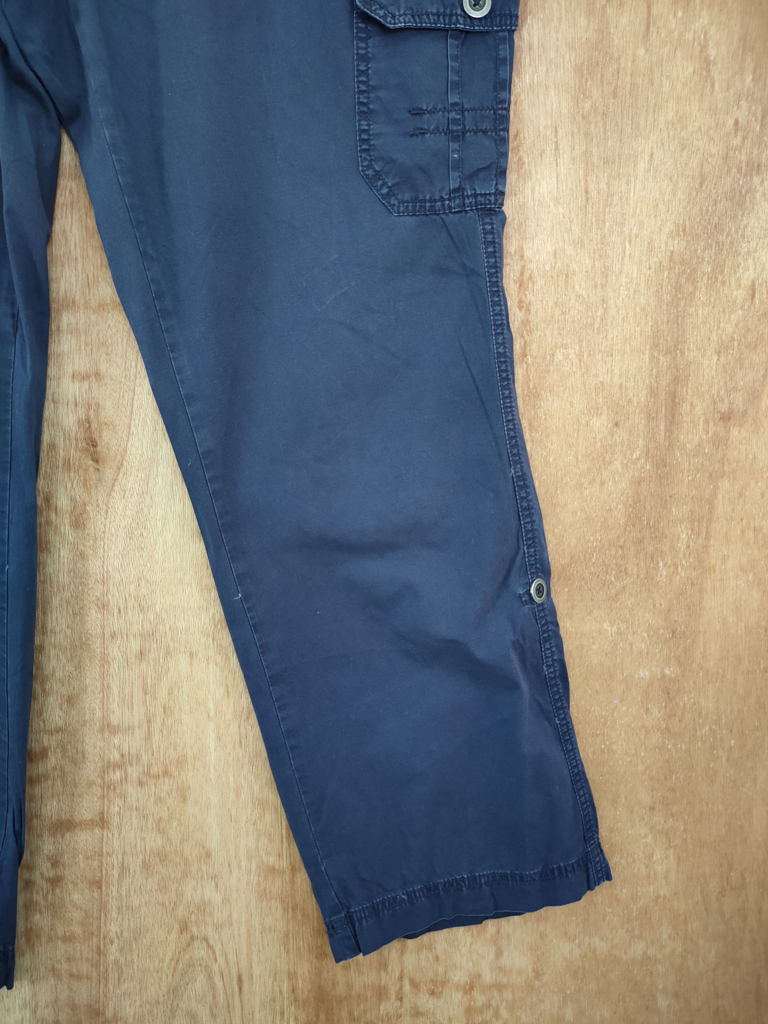 Japanese Brand DLL St john bay blue multi pocket utility cargo pants #978 Size 38" / US 16 / IT 52 - 3 Thumbnail