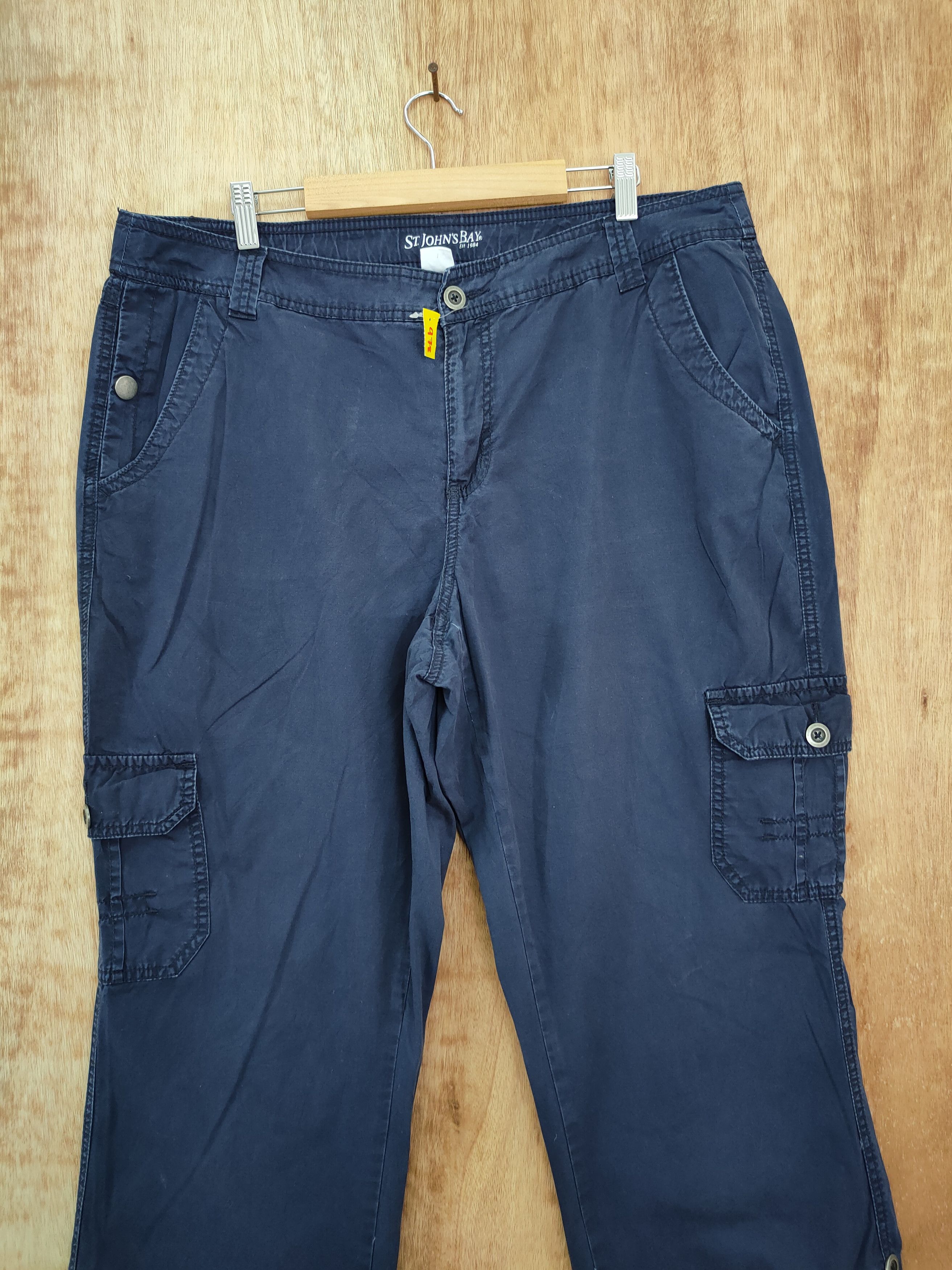 Japanese Brand DLL St john bay blue multi pocket utility cargo pants #978 Size 38" / US 16 / IT 52 - 4 Thumbnail
