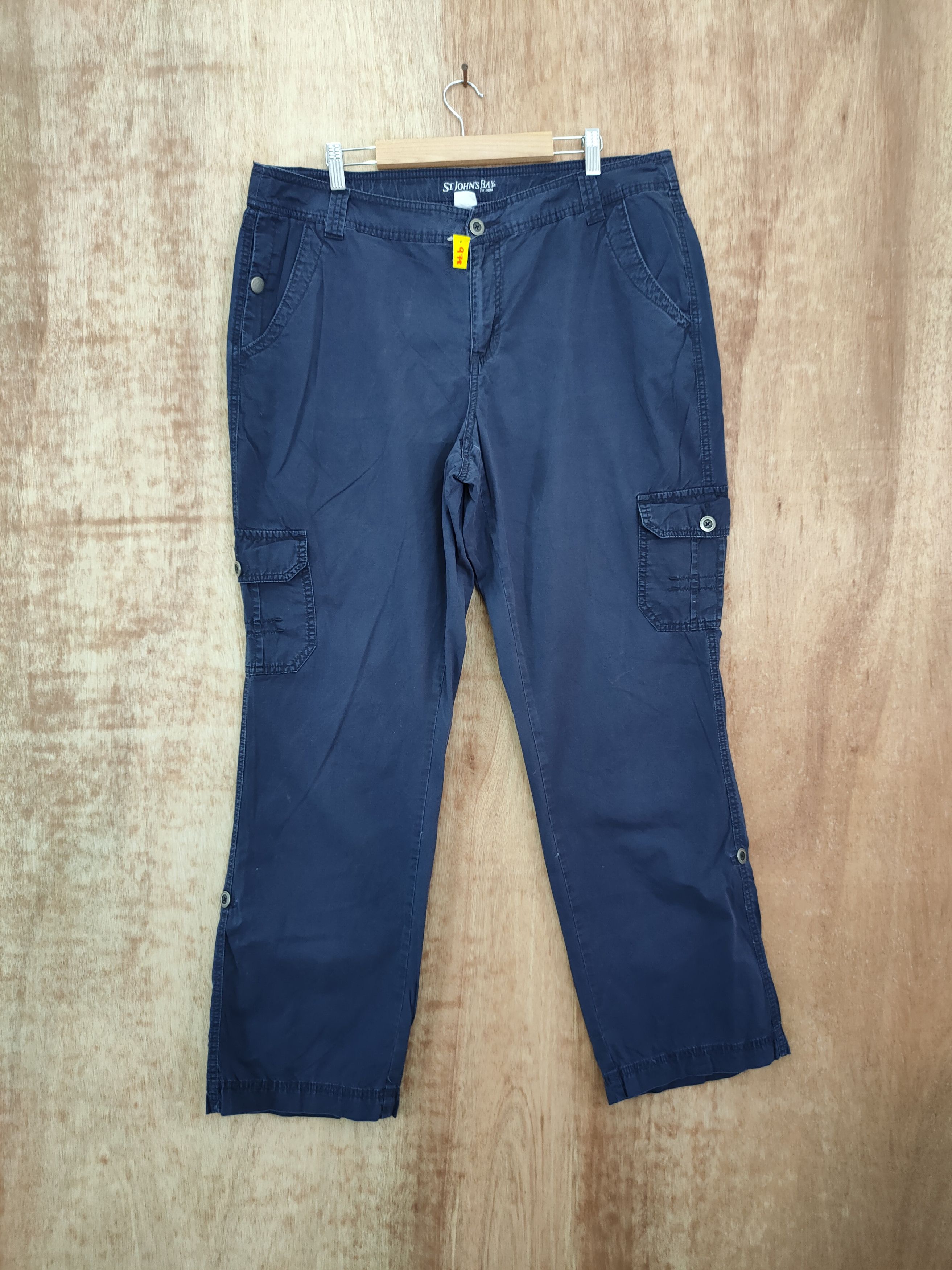 Japanese Brand DLL St john bay blue multi pocket utility cargo pants #978 Size 38" / US 16 / IT 52 - 1 Thumbnail