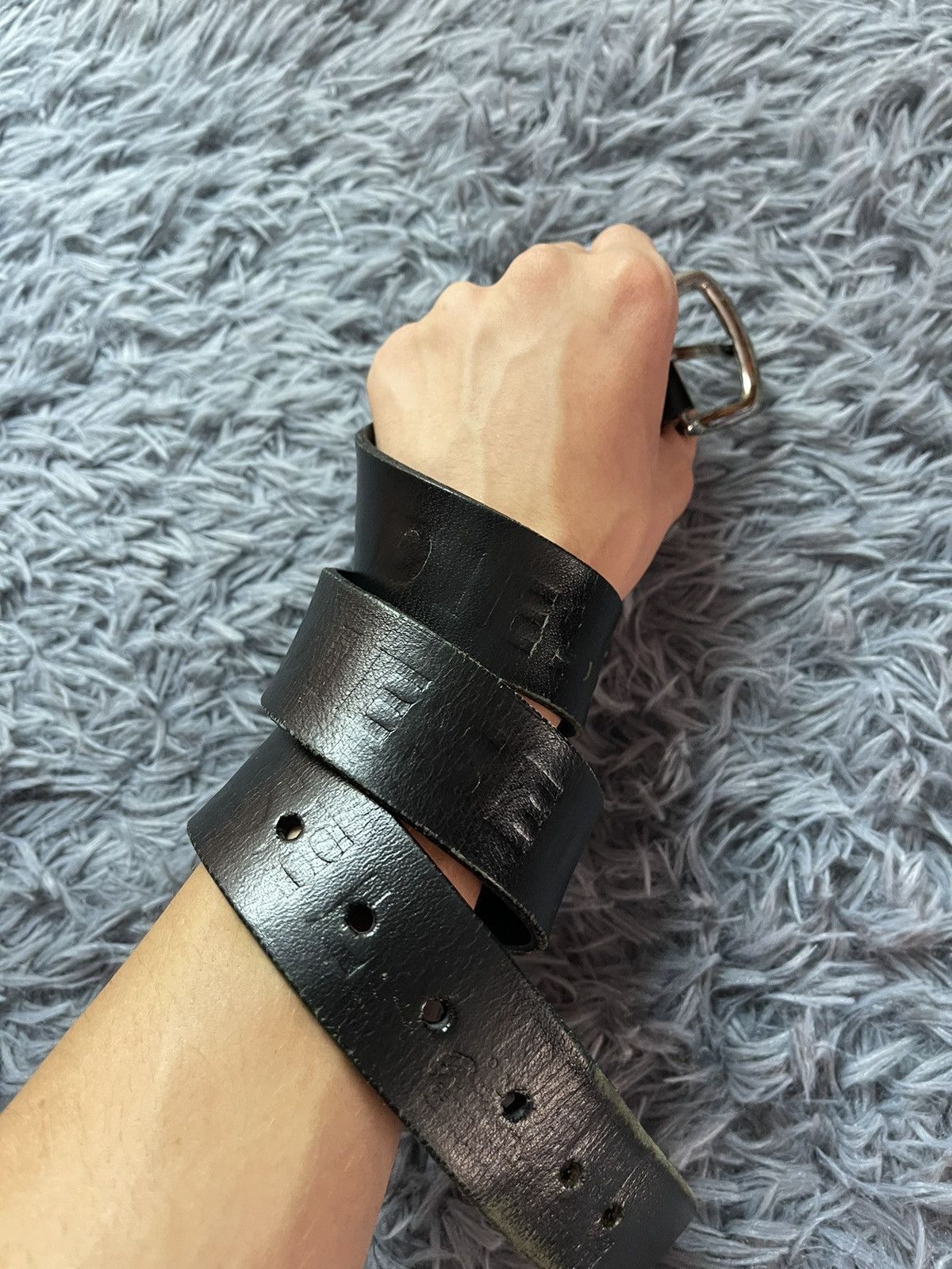 Cowboy Equipment × Diesel × Vintage Diesel 90s vintage western multilogo leather belt Size 32 - 2 Thumbnail