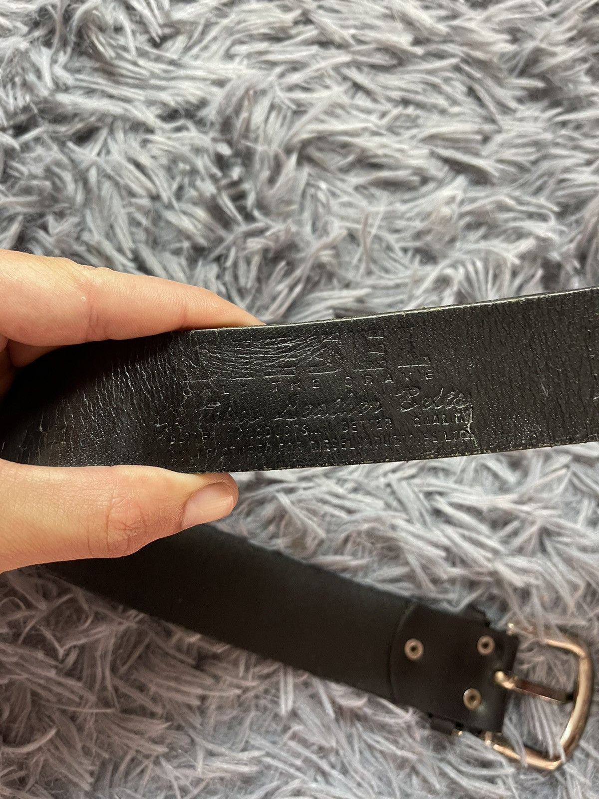 Cowboy Equipment × Diesel × Vintage Diesel 90s vintage western multilogo leather belt Size 32 - 4 Thumbnail