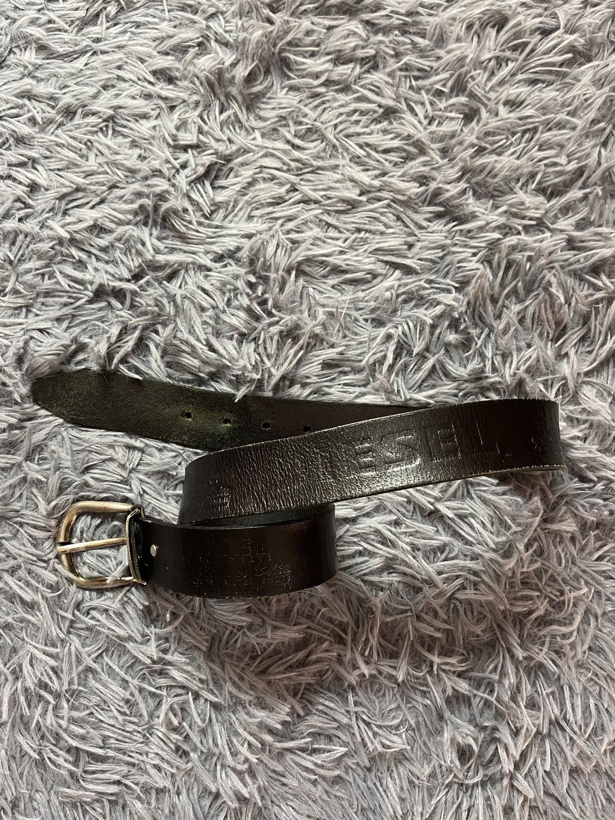 Cowboy Equipment × Diesel × Vintage Diesel 90s vintage western multilogo leather belt Size 32 - 1 Thumbnail