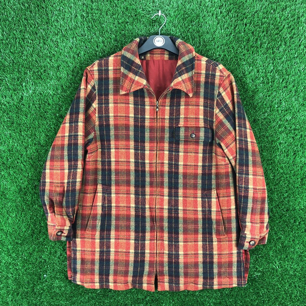 DAKS × Japanese Brand × Vintage Vintage Wool Zipper Jacket