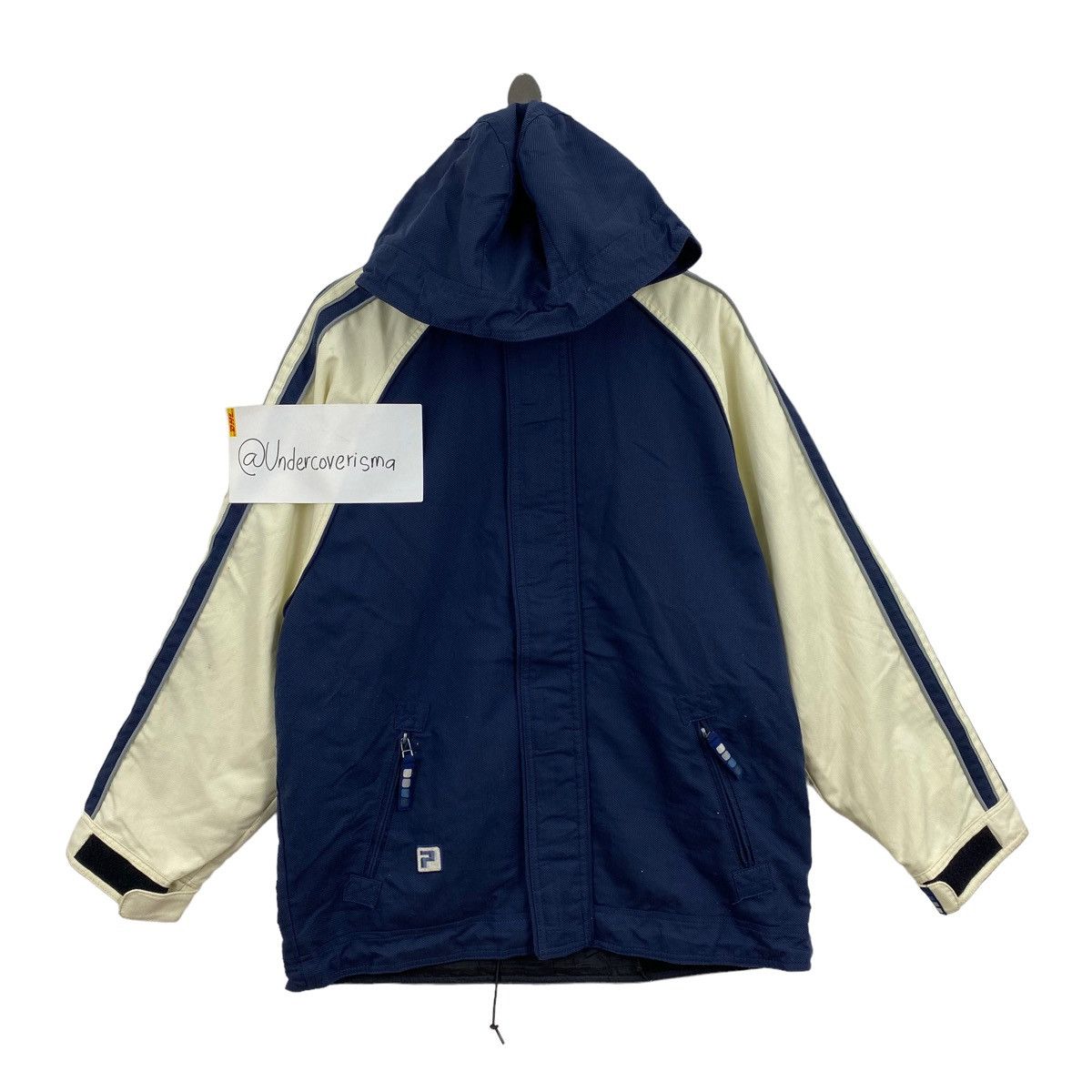 Vintage Vtg PHENIX SKI Skiing Snow Winter Navy Cream Bomber Jacket Size US XXL / EU 58 / 5 - 1 Thumbnail