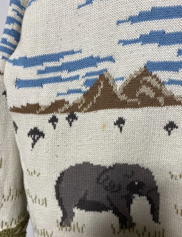 Other Vintage Simply Splendid interesting 3D elephant sweater knit Size US M / EU 48-50 / 2 - 4 Thumbnail