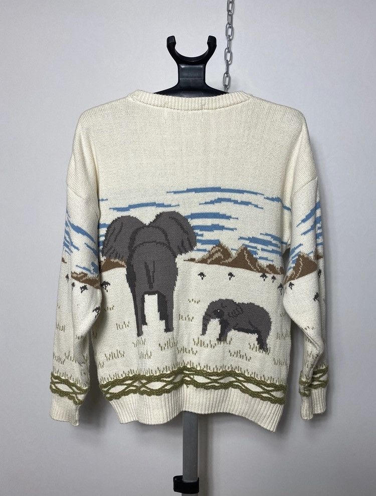 Other Vintage Simply Splendid interesting 3D elephant sweater knit Size US M / EU 48-50 / 2 - 7 Thumbnail