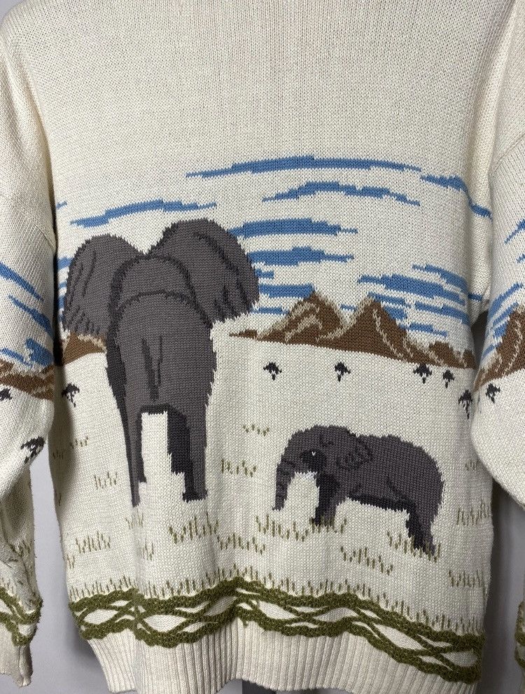 Other Vintage Simply Splendid interesting 3D elephant sweater knit Size US M / EU 48-50 / 2 - 8 Thumbnail