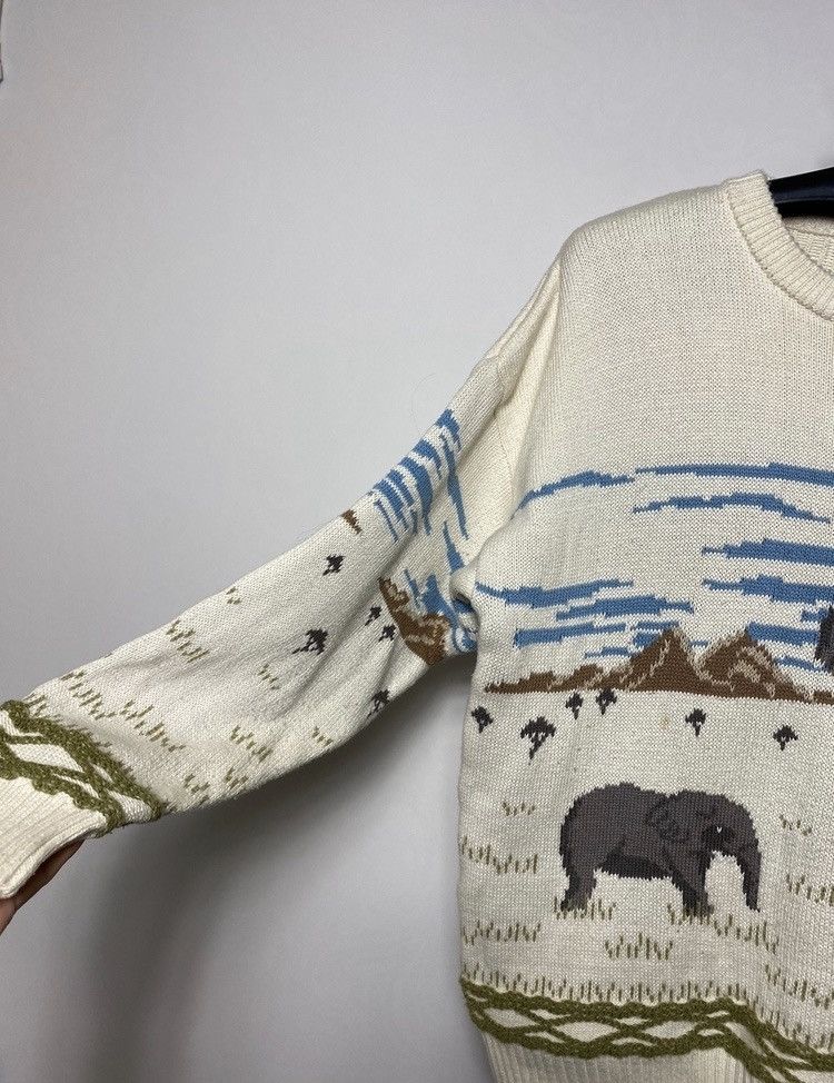 Other Vintage Simply Splendid interesting 3D elephant sweater knit Size US M / EU 48-50 / 2 - 5 Thumbnail