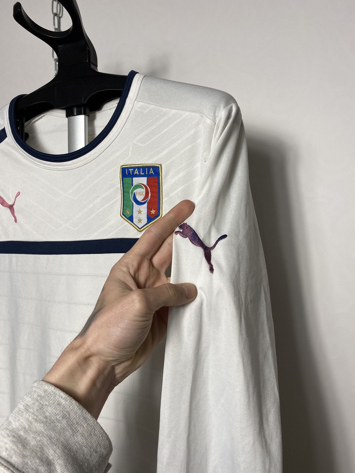 Puma Vintage Italy Puma jersey long sleeve size S Size US S / EU 44-46 / 1 - 3 Thumbnail