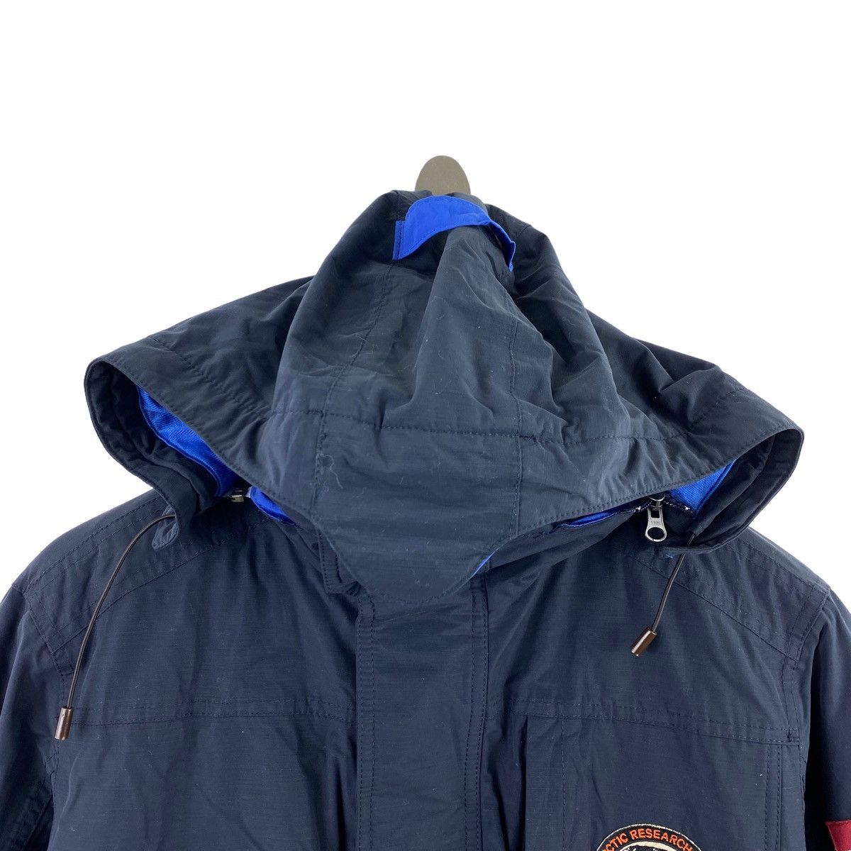 Napapijri Vintage NAPAPIJRI GEOGRAPHIC Embroiderd Logo Hooded Bomber Size US L / EU 52-54 / 3 - 2 Thumbnail